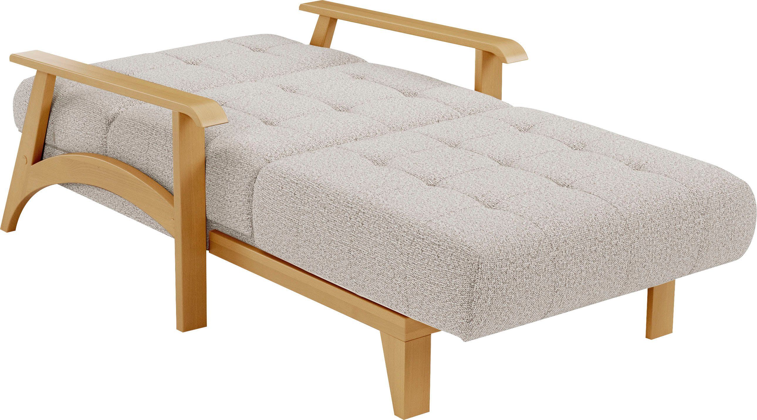 sit&more Récamier Billund Armleuningen van eikenkleurig beukenhout, verschillende bekledingen en kleuren