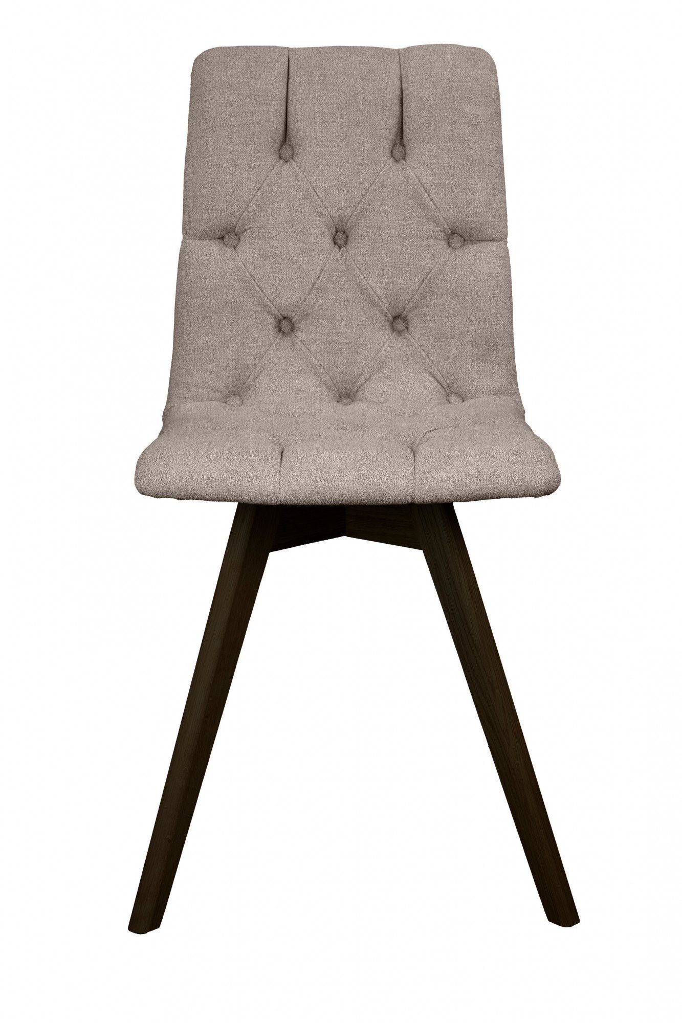 andas Eetkamerstoel Rania met massief houten poten (set, 2 stuks)