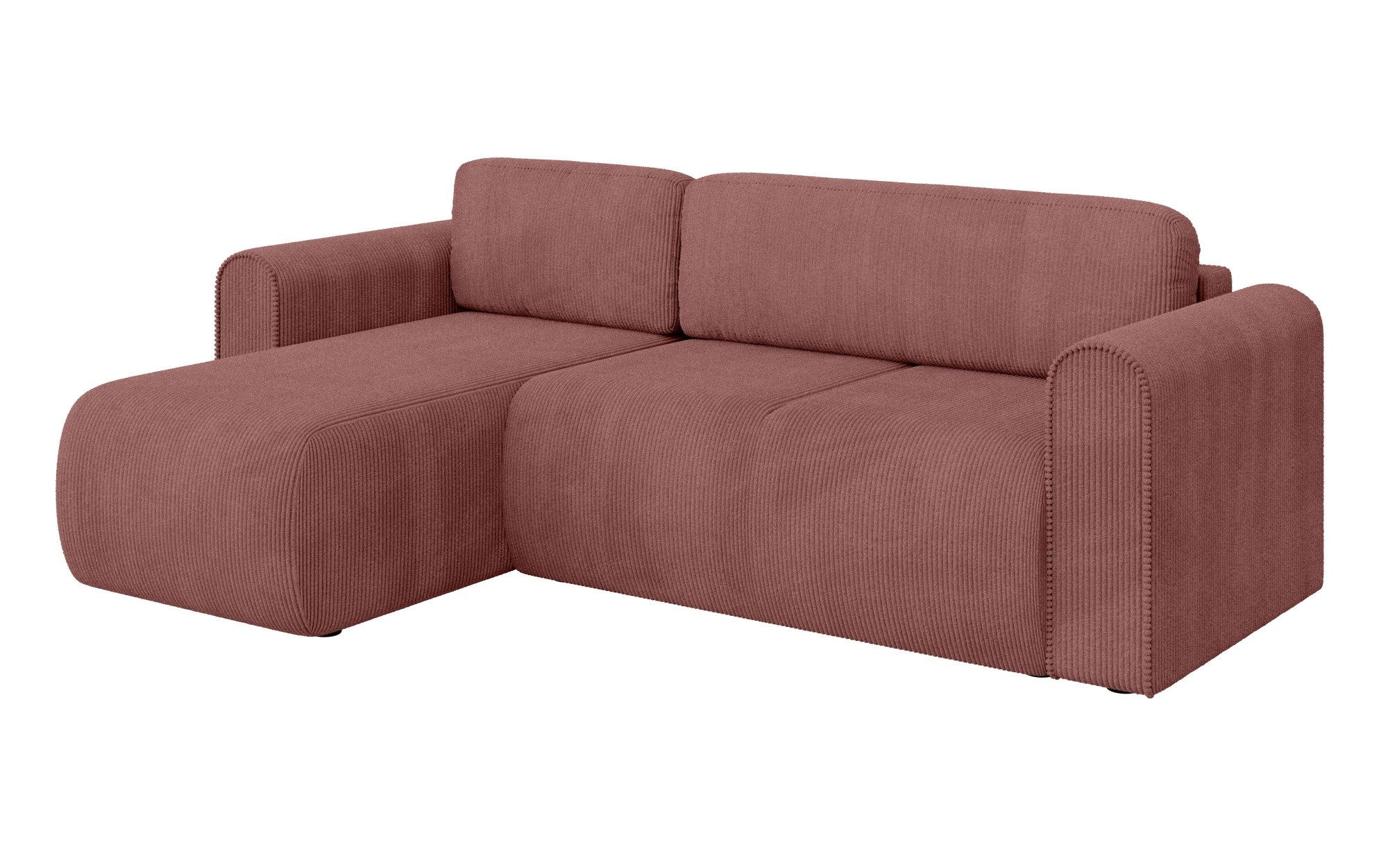 INOSIGN Hoekbank Zacharia optioneel slaapbank met opbergruimte, B/D/H 250/166/86 cm L-vorm met golfondersteuning, recamière aan beide zijden te monteren