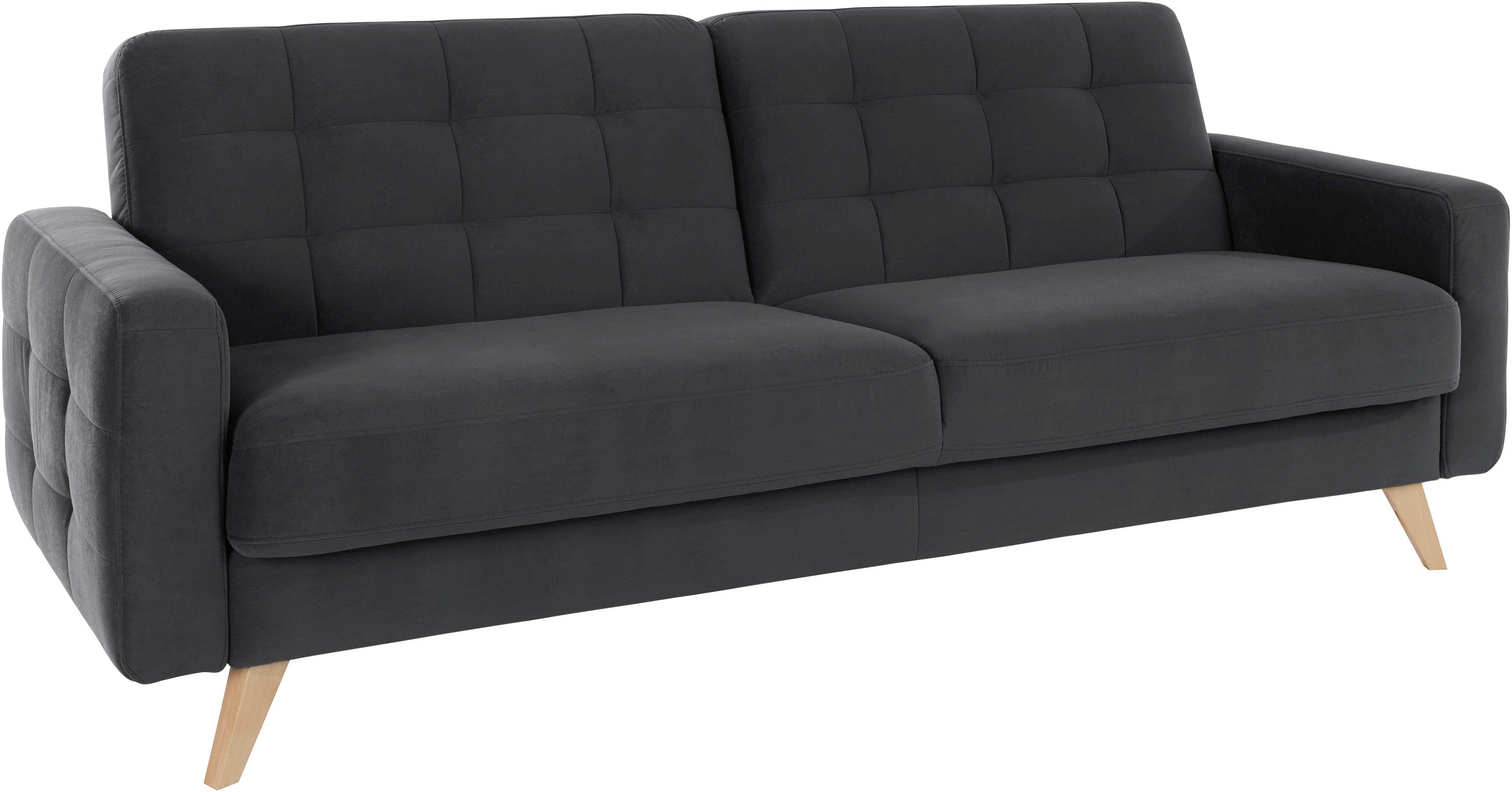 exxpo - sofa fashion 3-zitsbank Nappa, compact en comfortabel, handig, tijdloos design, L-vorm