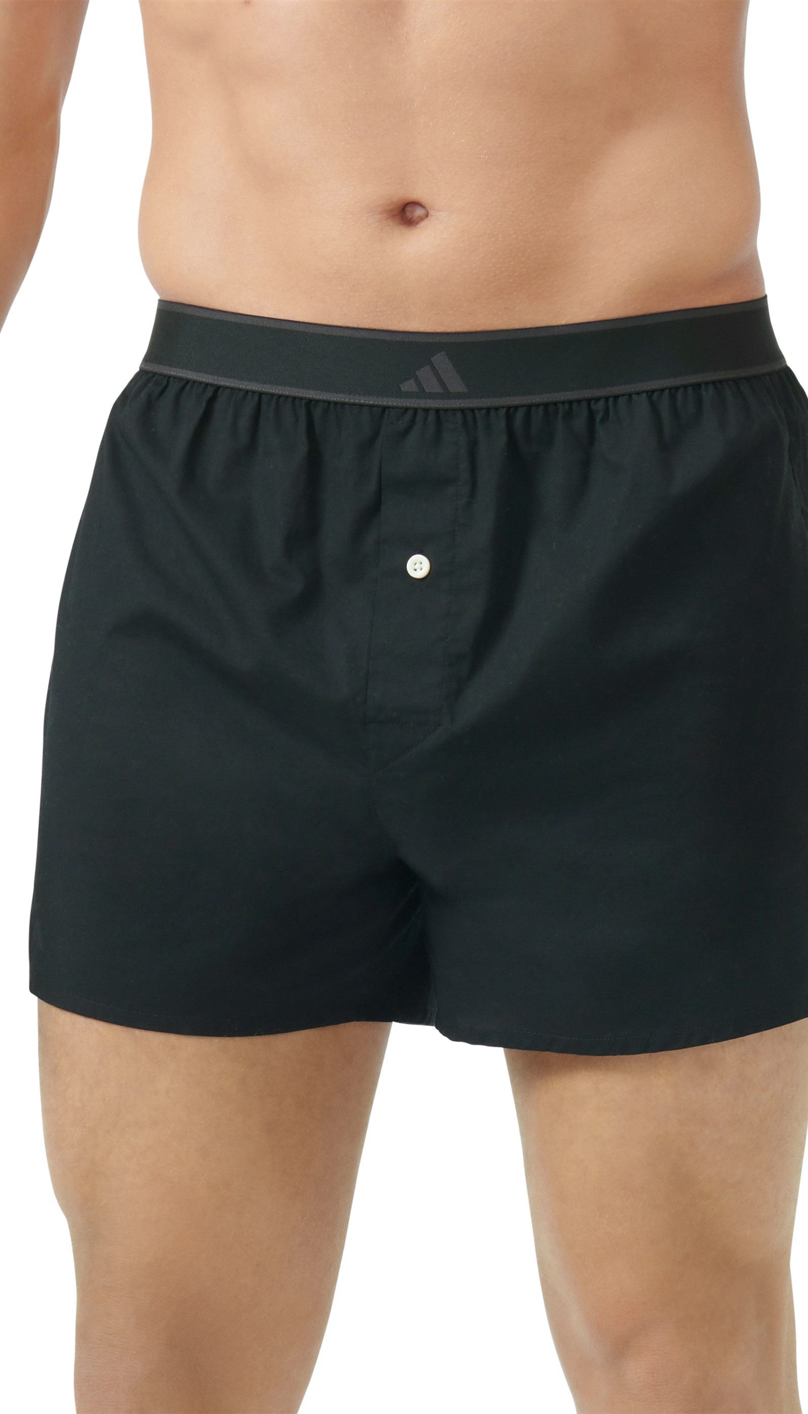 adidas Sportswear Geweven boxershort Active Woven Losse pasvorm, knoopsluiting (Set van 2)