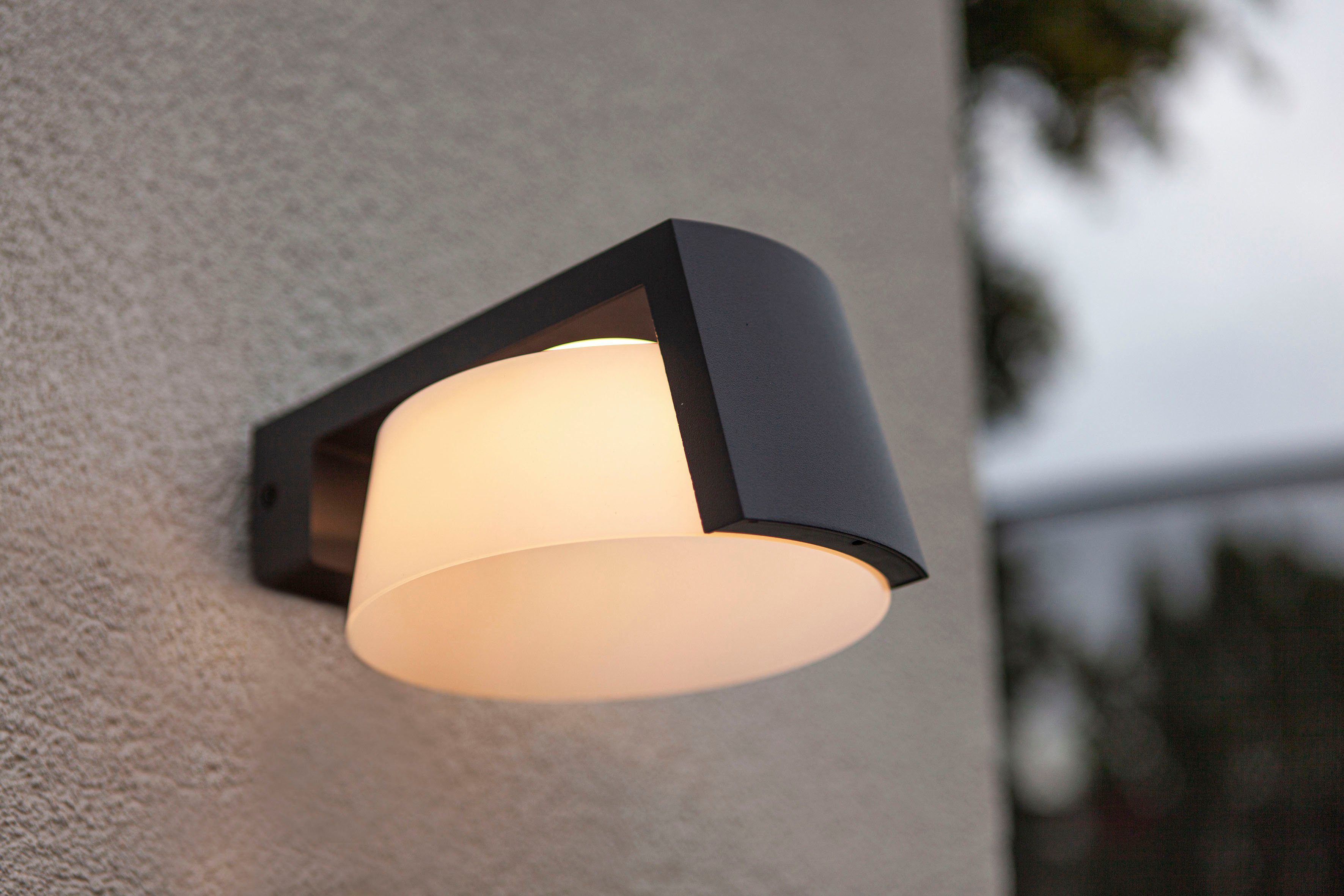 LUTEC Ledwandlamp voor buiten Moon (1 stuk)