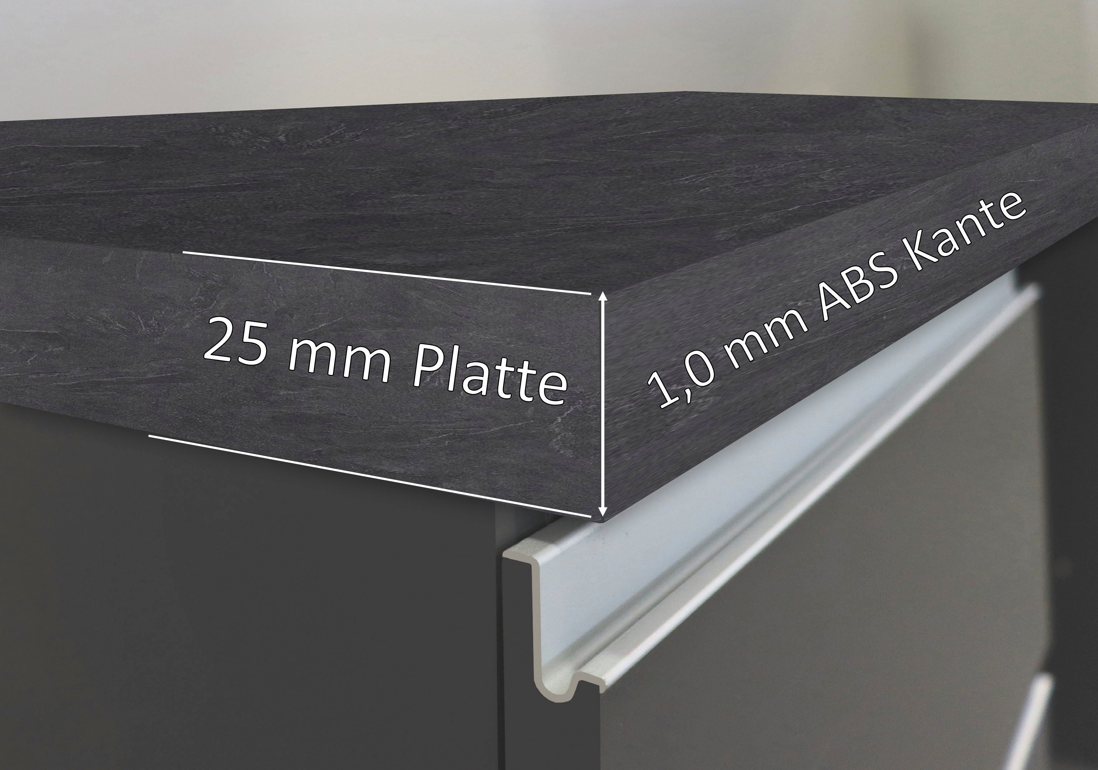 Kochstation Kookeiland KS-Sole Breedte 160 cm, 2 deuren, 4 open vakken