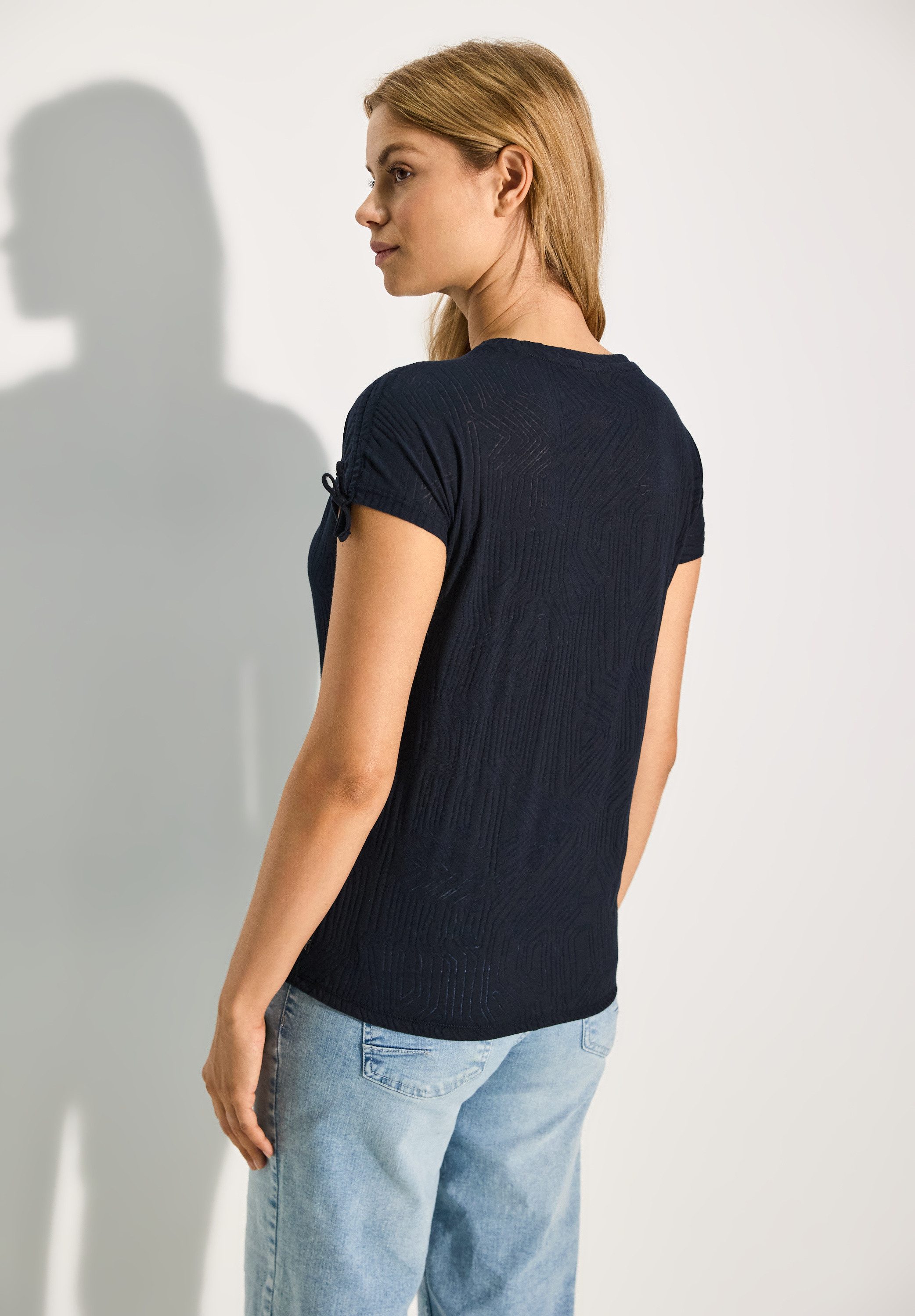 Cecil T-shirt met burn-out patroon
