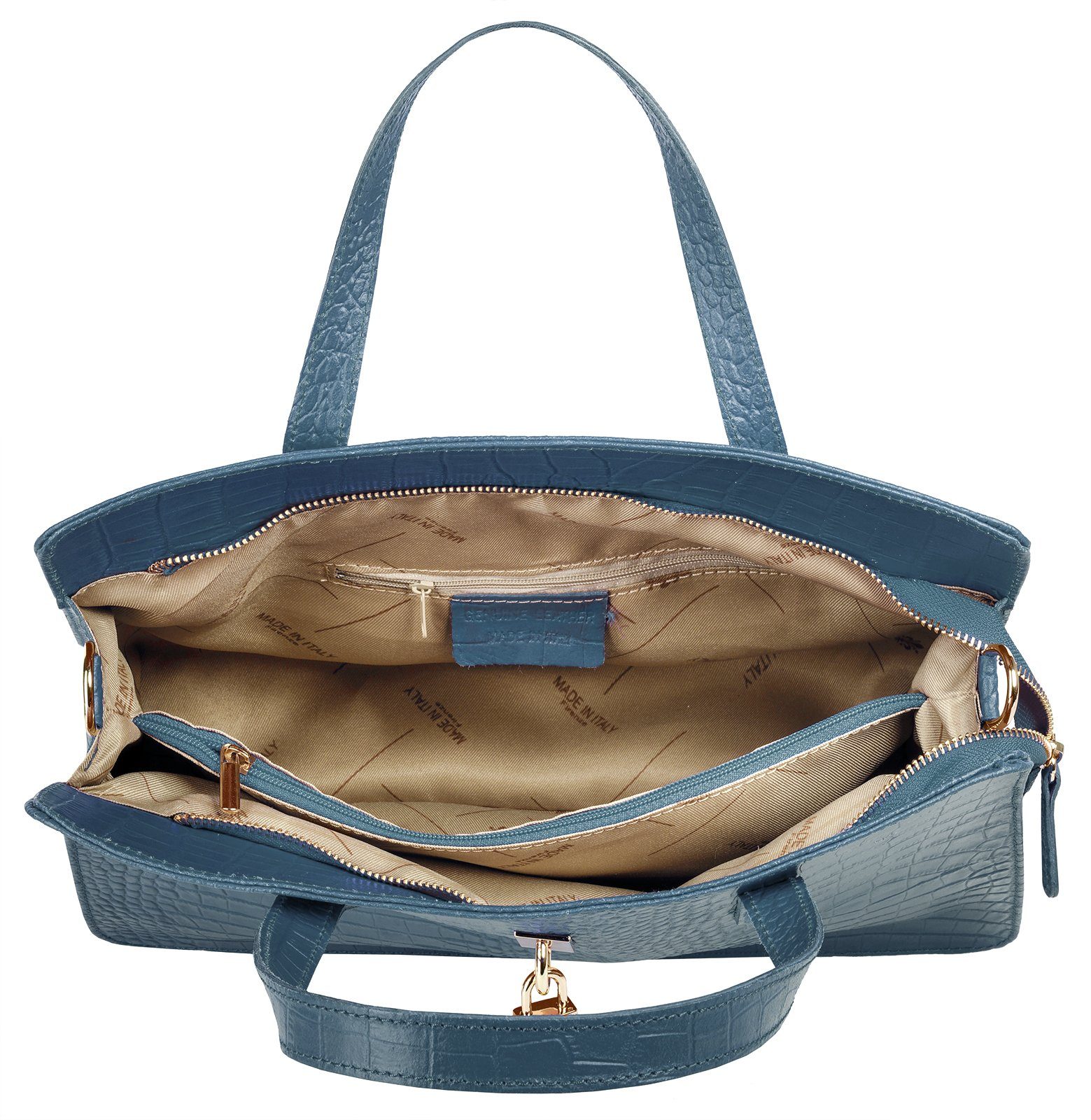 Cluty Tas echt leer, made in italy