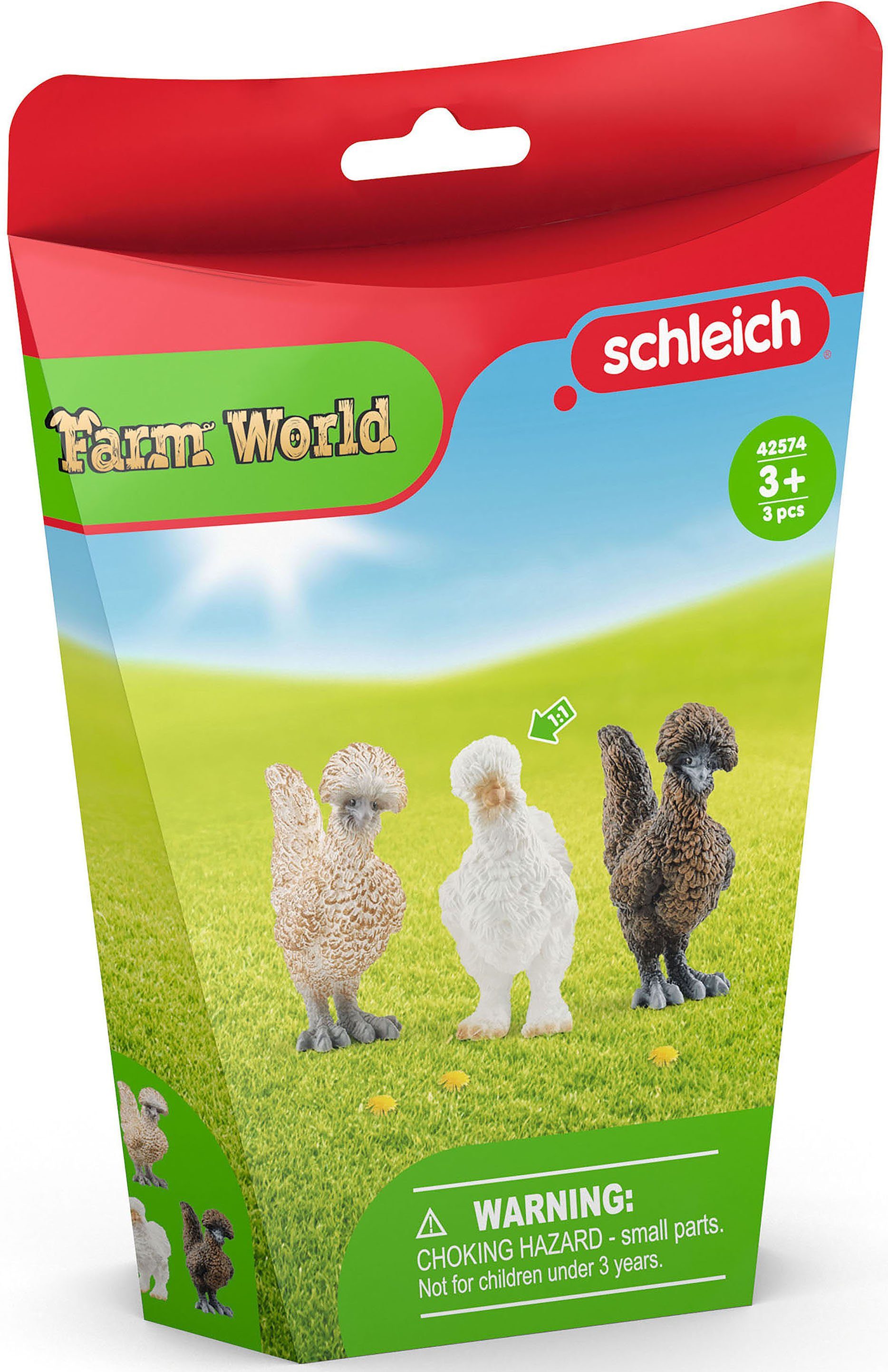 Schleich® Speelfiguur Farm World, kippenvrienden (42574)
