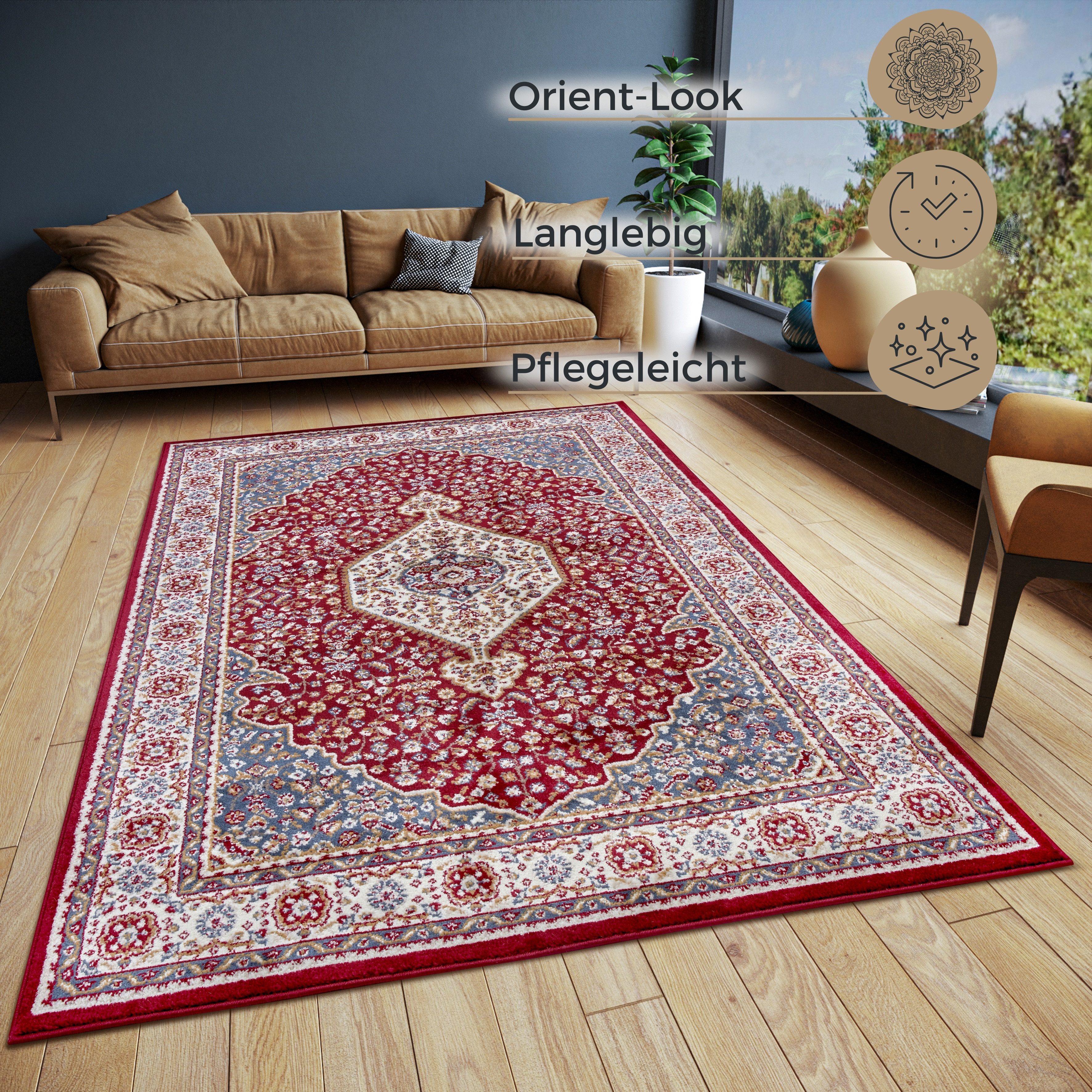 HANSE Home Vloerkleed Orient tapijt Mochi Loper, oosters, kortpolig, woonkamer, slaapkamer, eetkamer