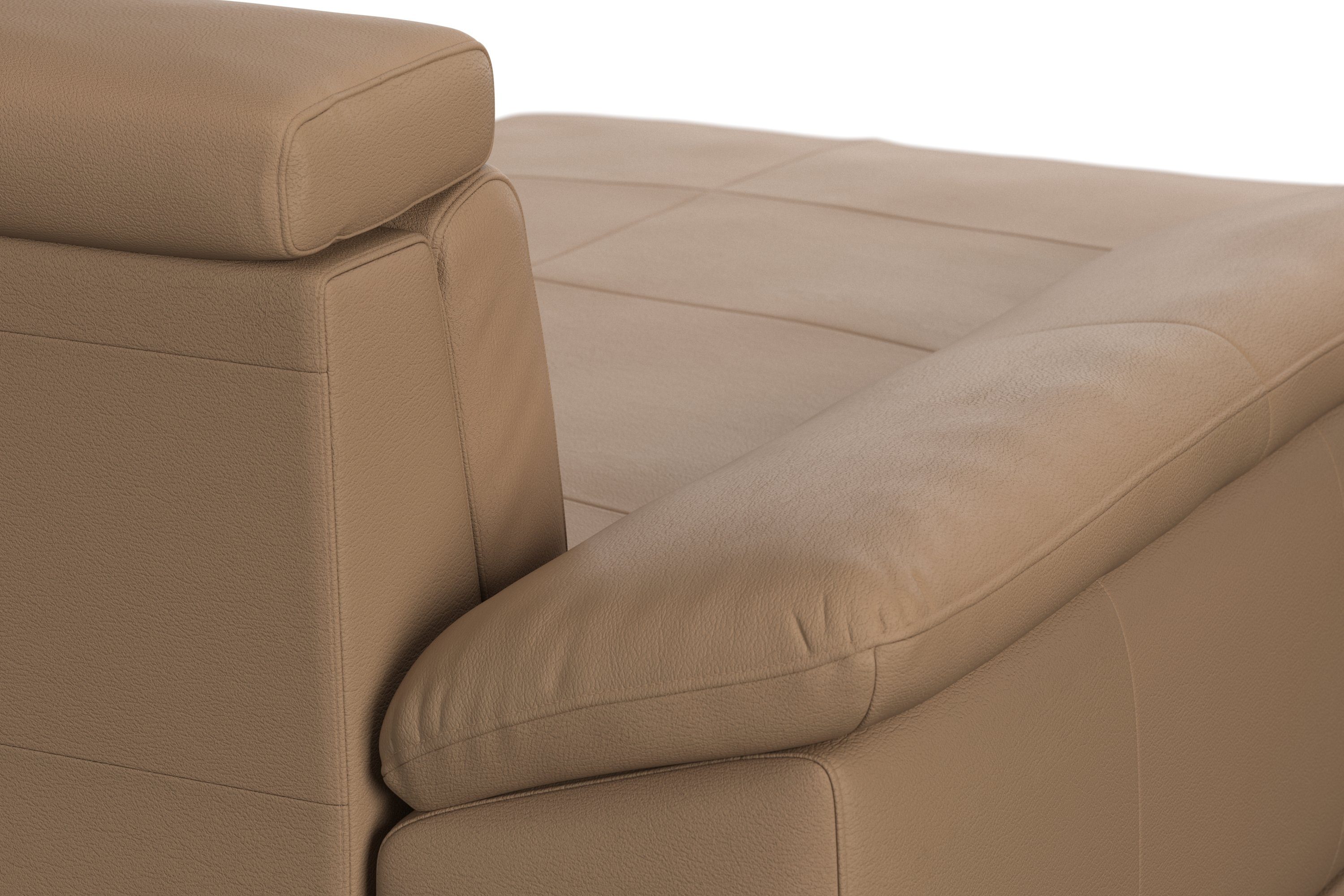 sit&more Zithoek Cabrio U-vorm, met zitdiepteverstelling, arm- en hoofdsteunverstelling