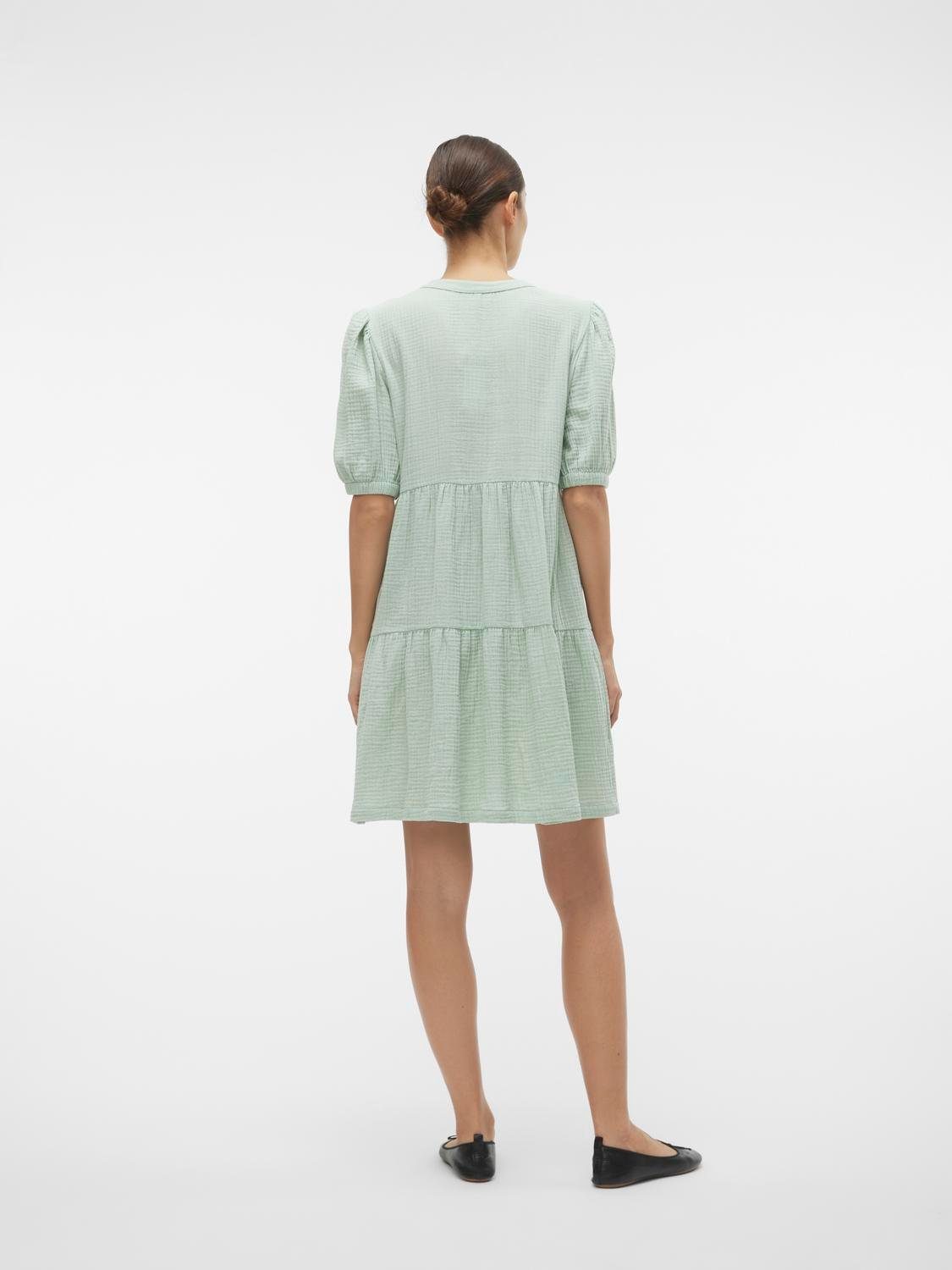 Vero Moda Mini-jurk VMNATALI 2/4 LACE SHORT DRESS WVN GA SPE