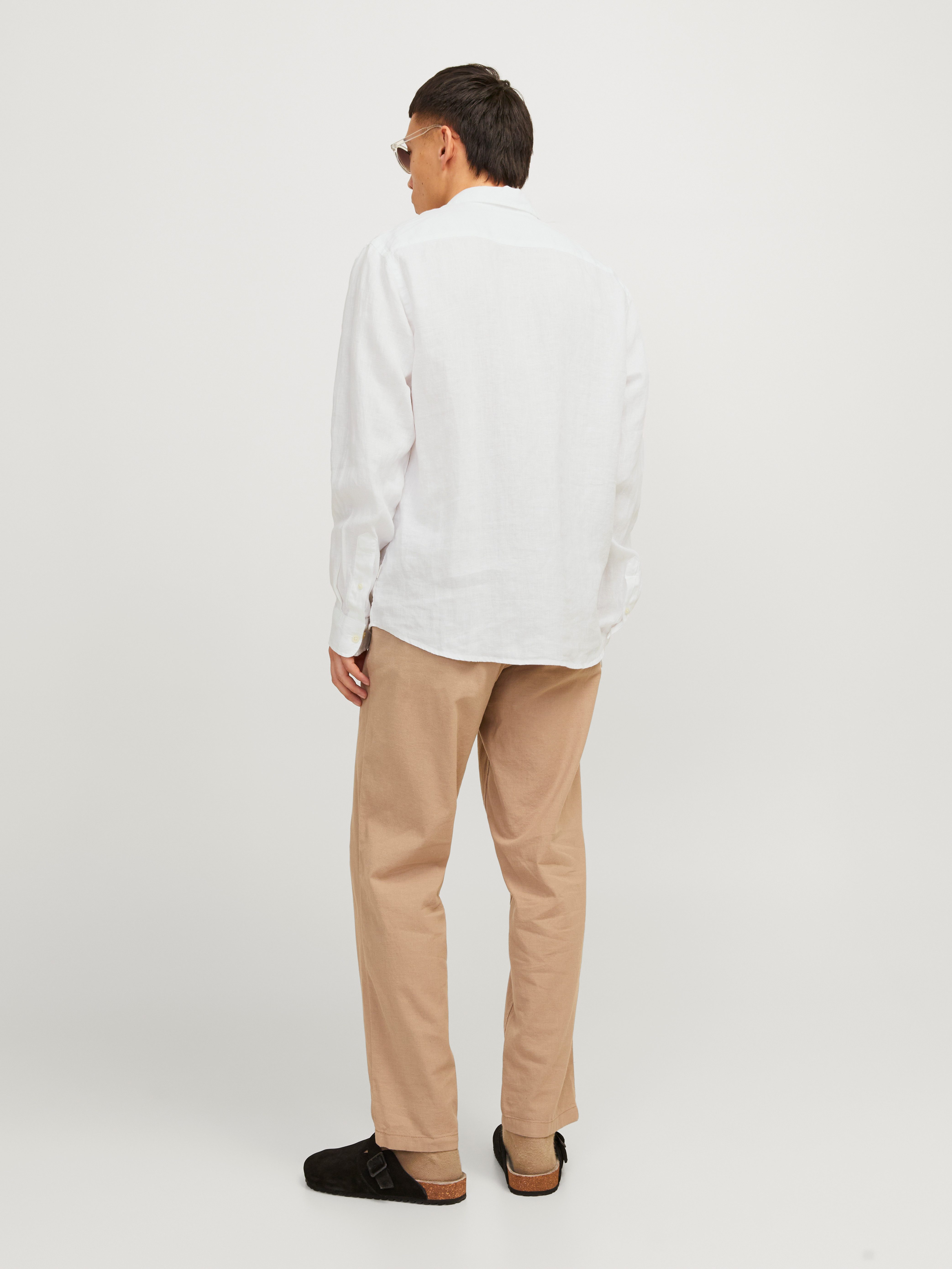 Jack & Jones Overhemd met lange mouwen JPRCCLAWRENCE LINEN L/S SHIRT SN