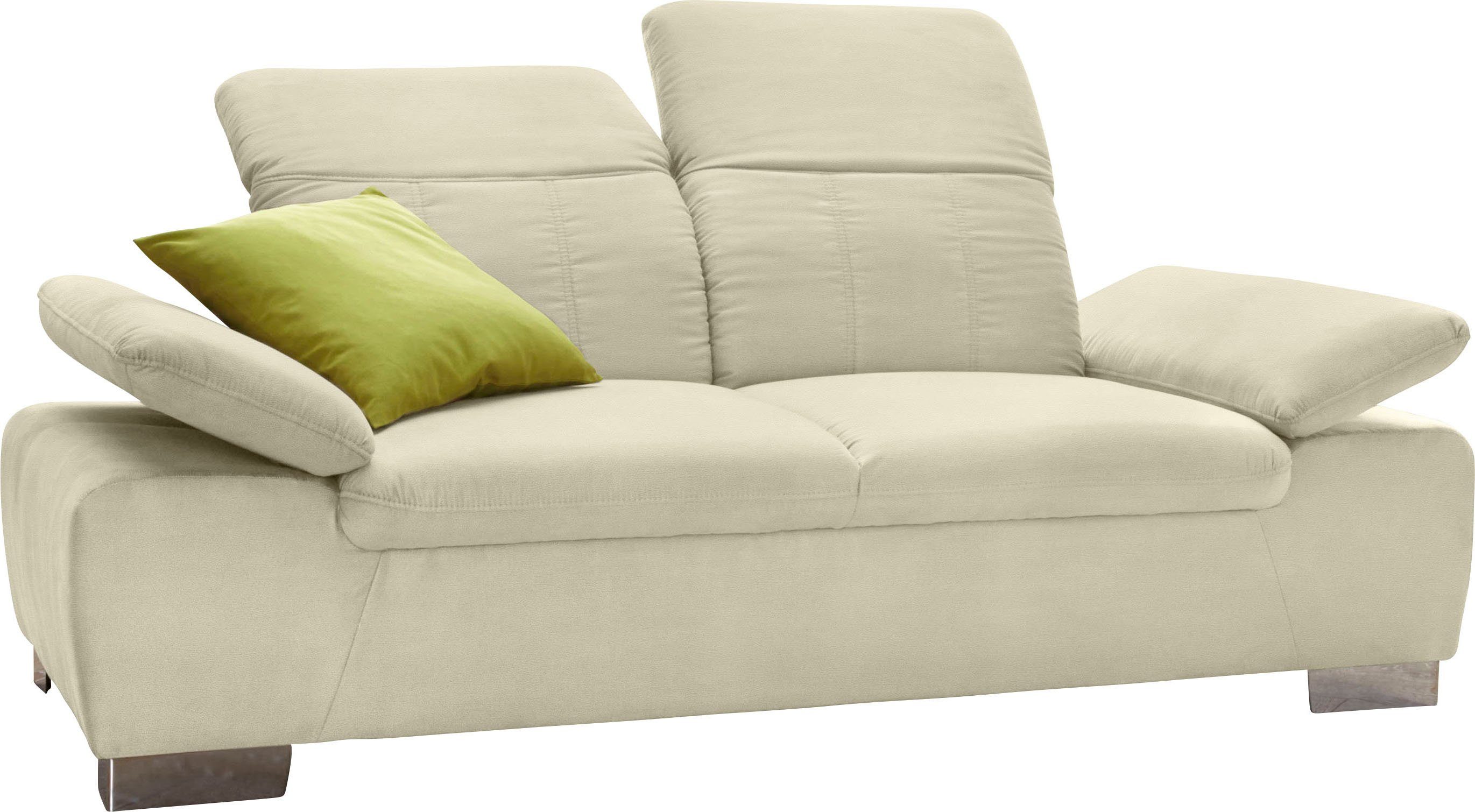 DOMO collection 2-zitsbank Milan met verstelbare rugleuning