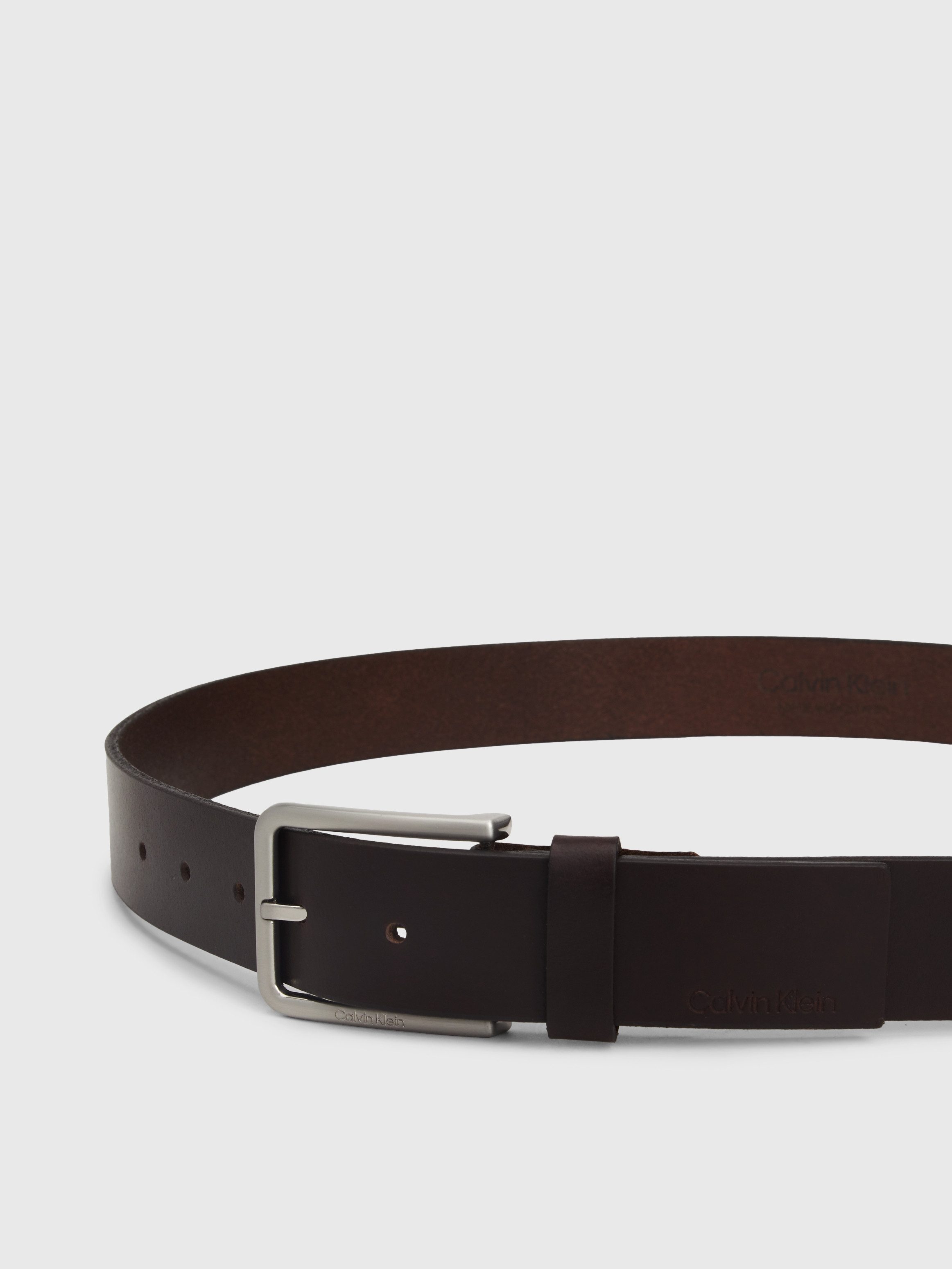 Calvin Klein Leren riem uit geolied nerfleer
