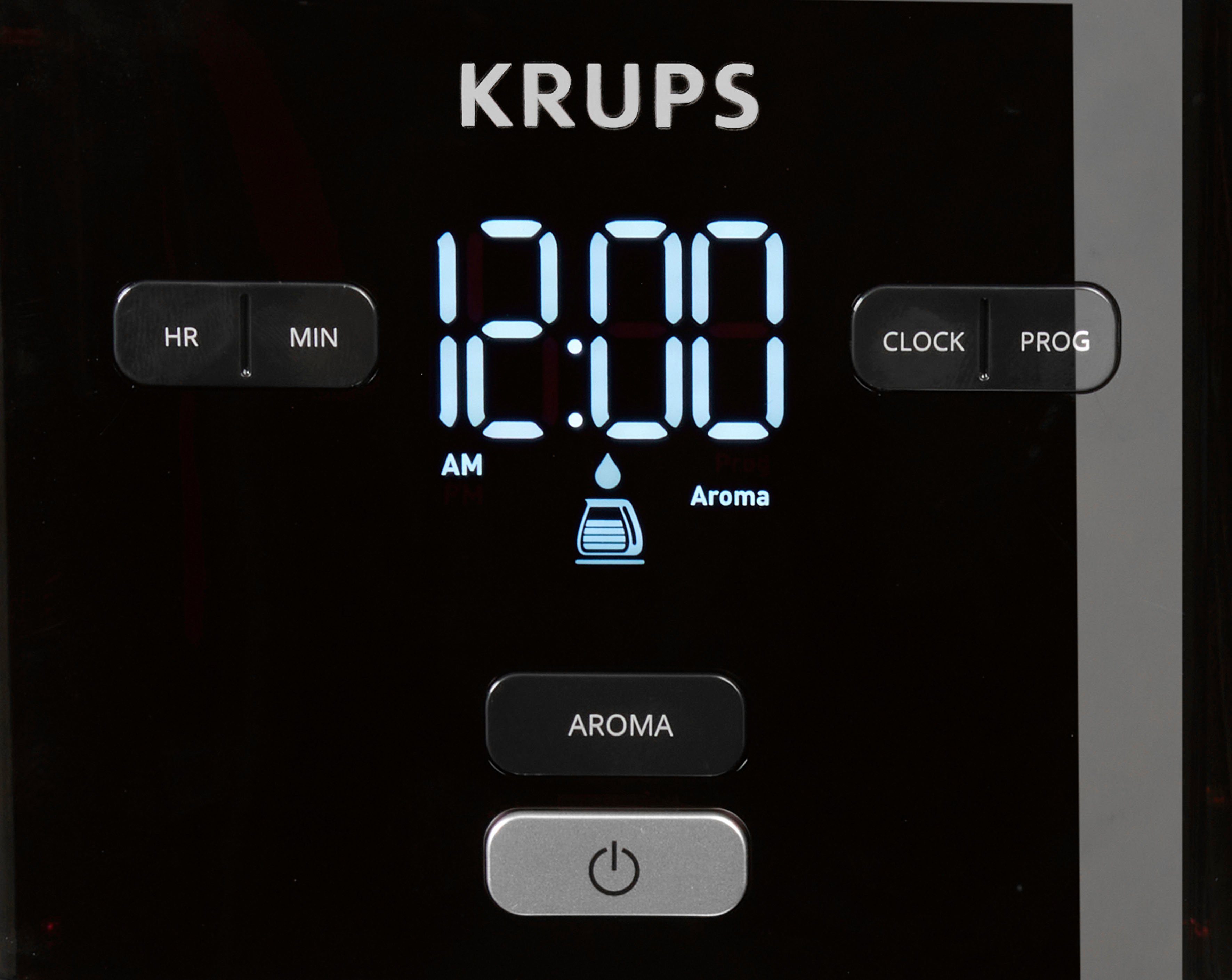 Krups Filterkoffieapparaat KM6008 Smart'n Light, 1,25 l, 24 uurstimer, schakelt automatisch uit na 30 minuten
