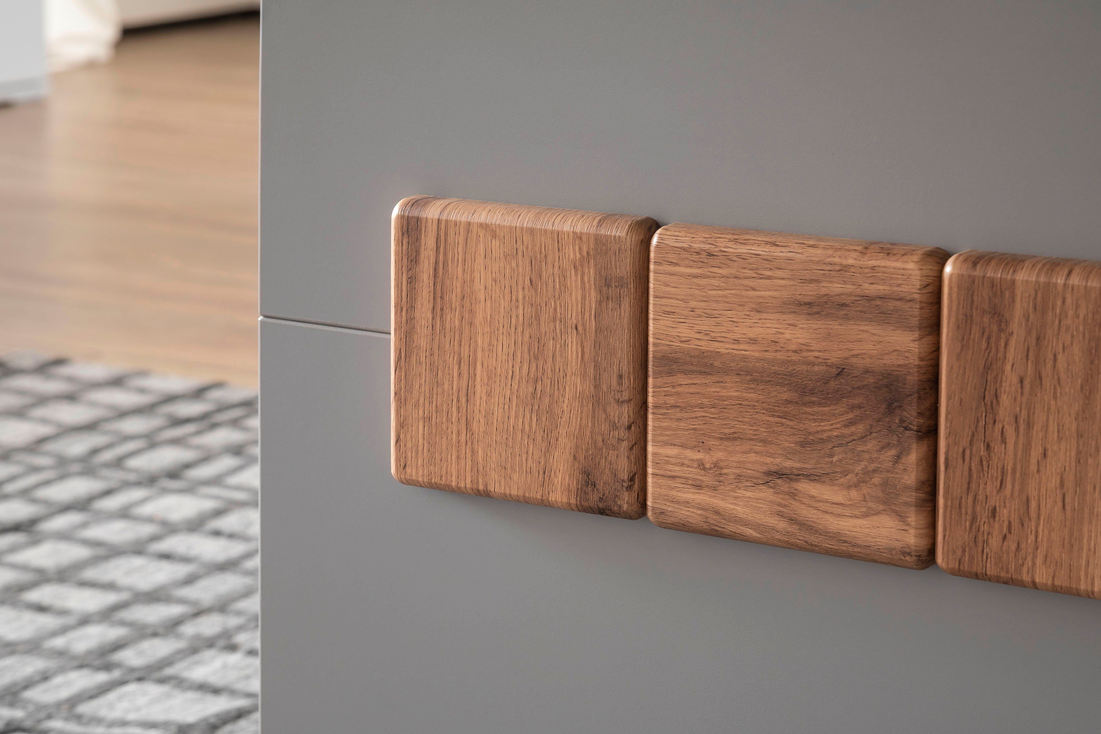 MCA furniture Eettafel Zadar Noordpool grijs, tafel 160 cm breed FSC-gecertificeerd