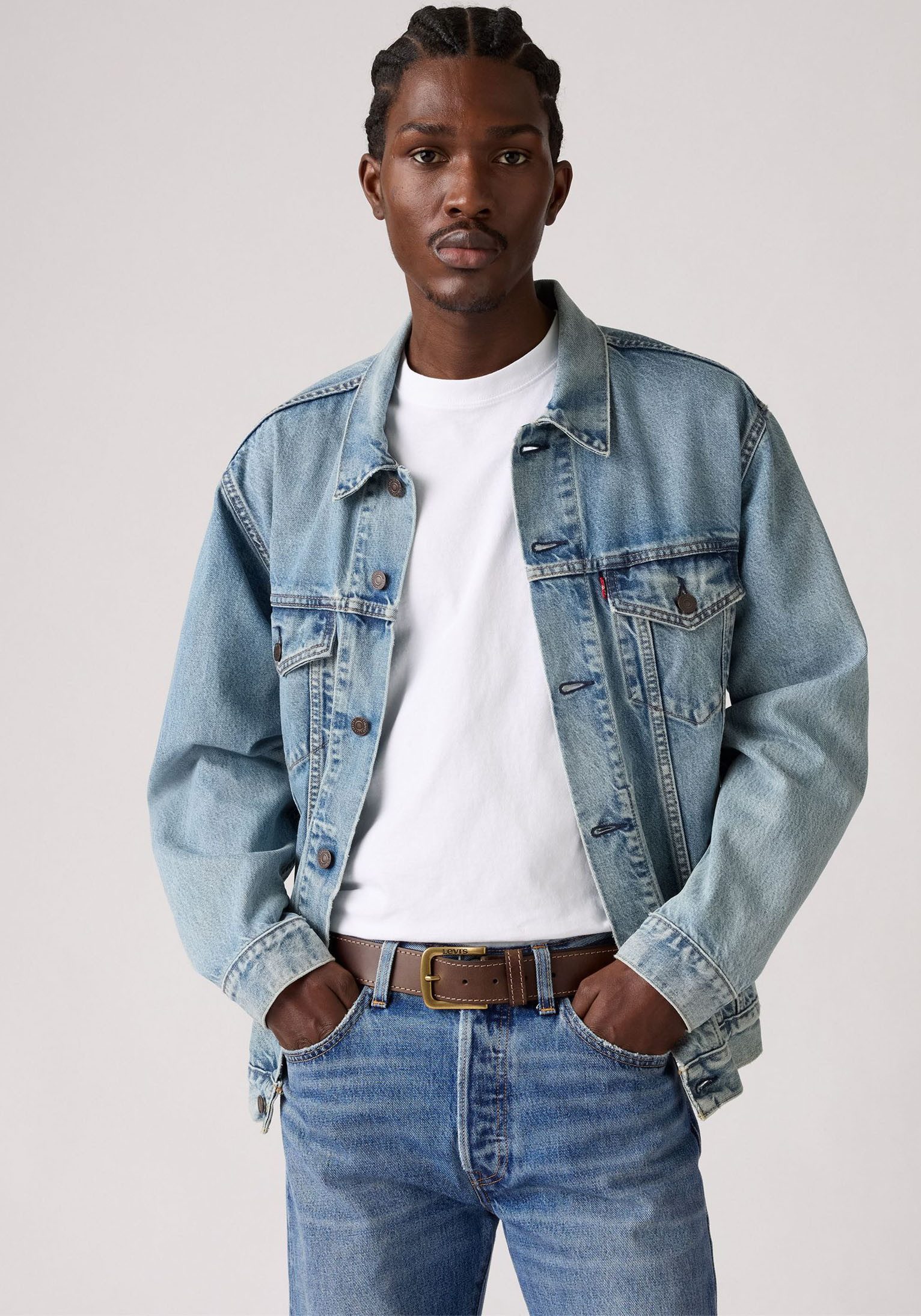 Levi's® Leren riem Loire Uniseks