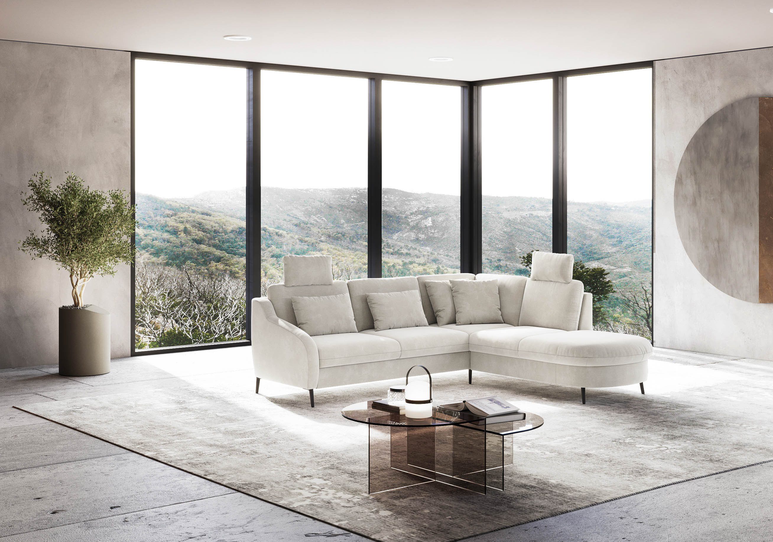 sit&more Hoekbank Soul L-vorm optioneel met bedfunctie en bedlade of lade