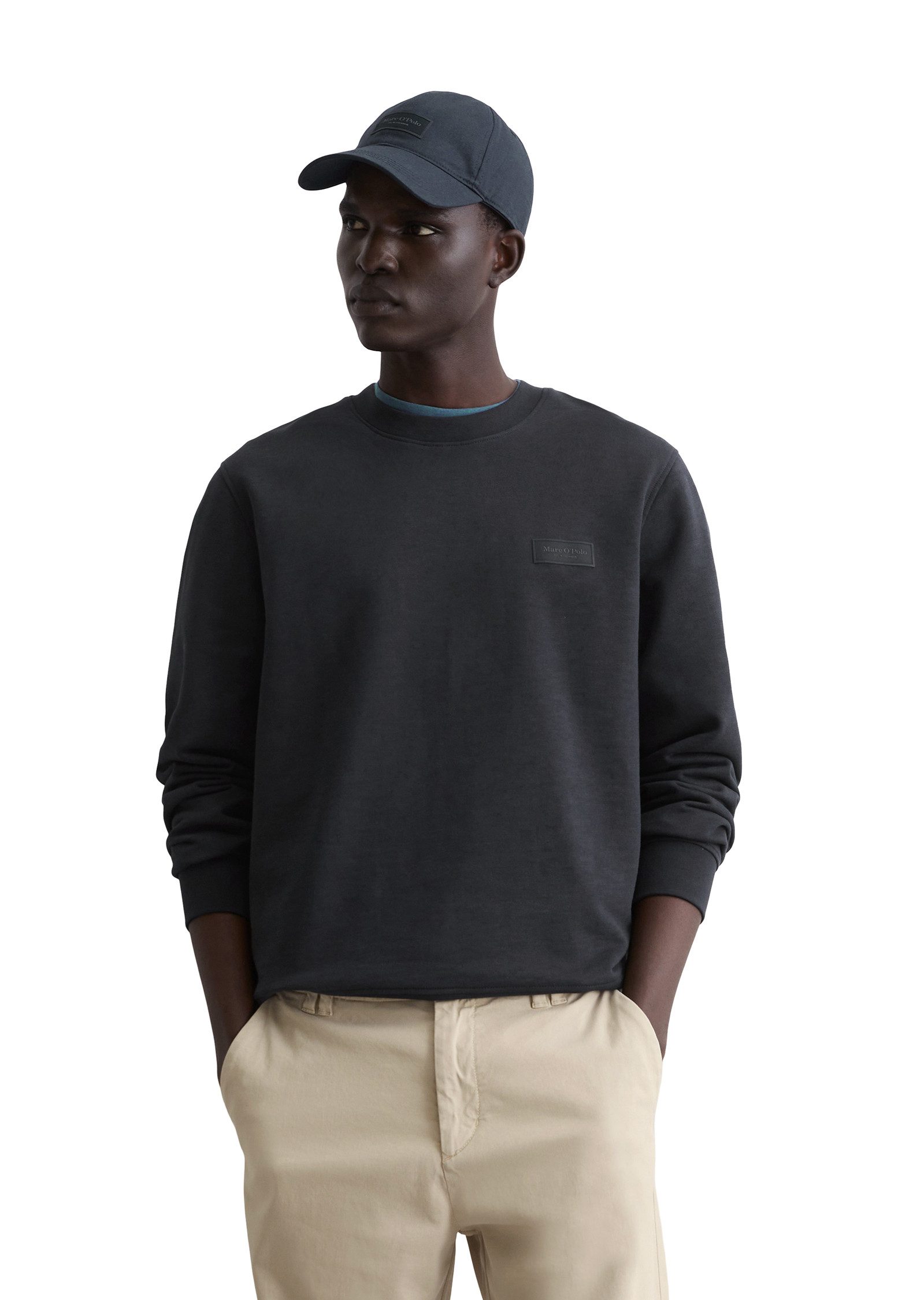 Marc O'Polo Sweatshirt met licht onregelmatige slub-sweatstructuur