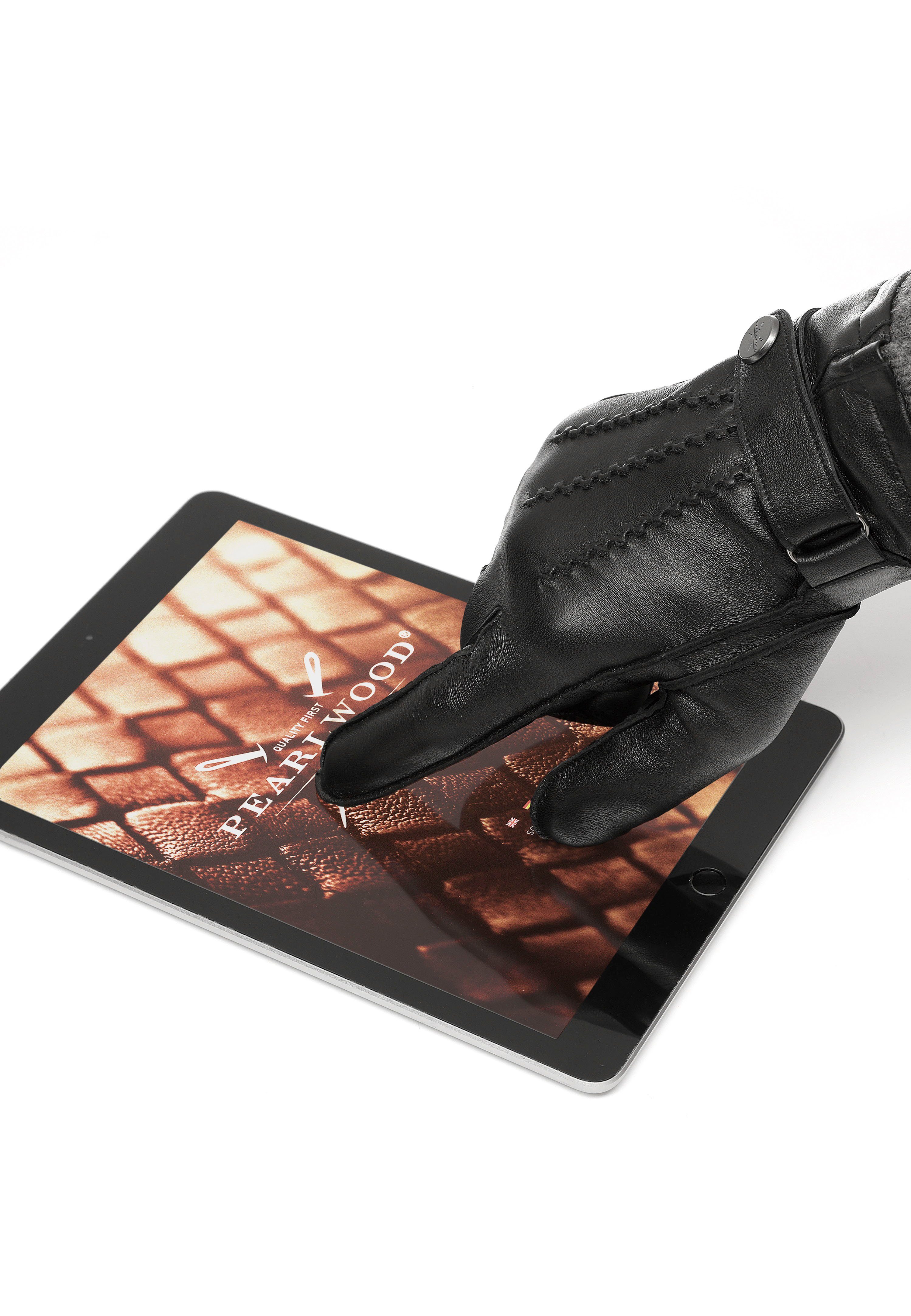 PEARLWOOD Leren handschoenen MIKE Touchscreen bewezen - 10 vingersysteem
