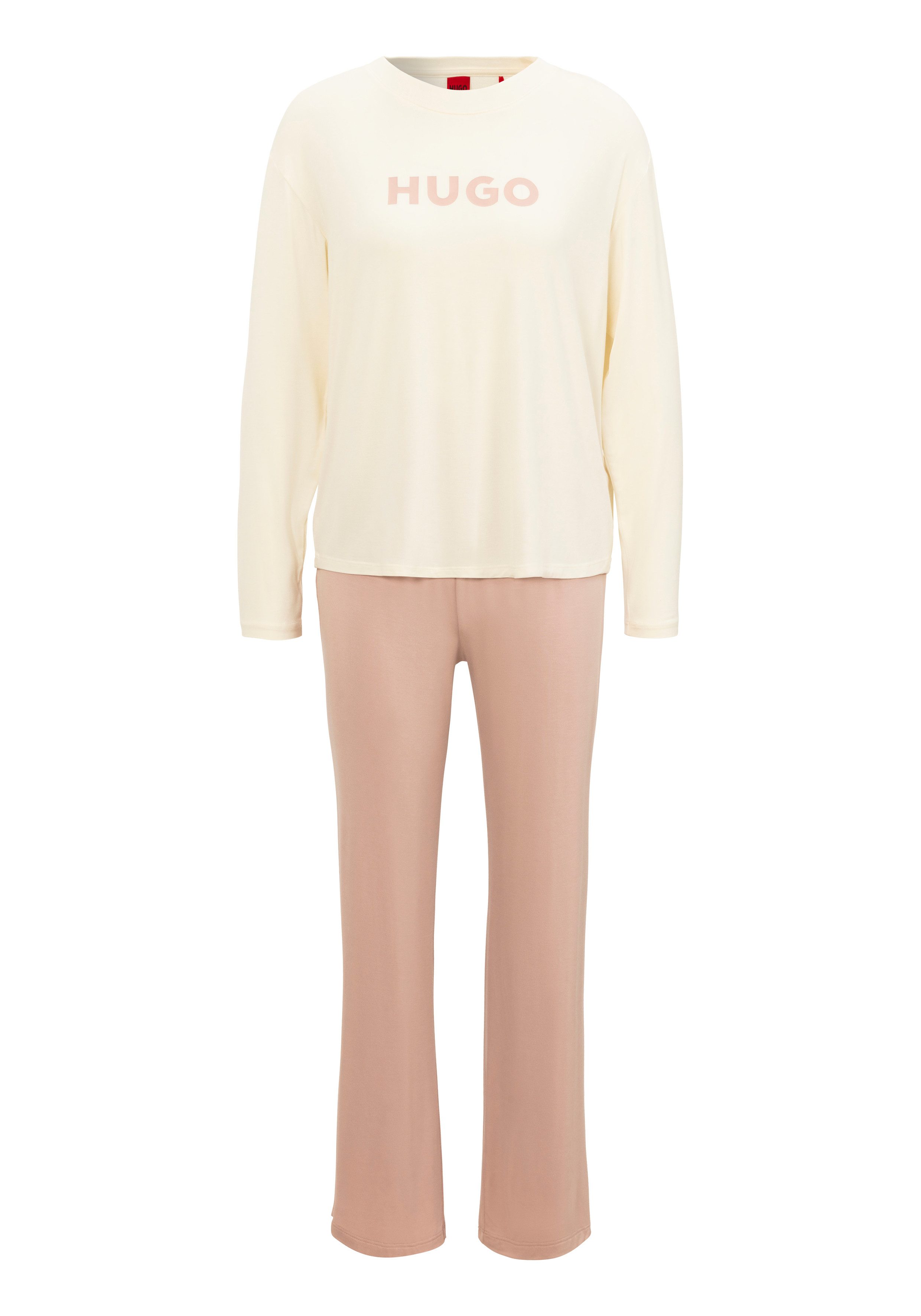 HUGO underwear Pyjama NITE_LONG SET 10 met hugo logo-opschrift (2-delig Set van 2)