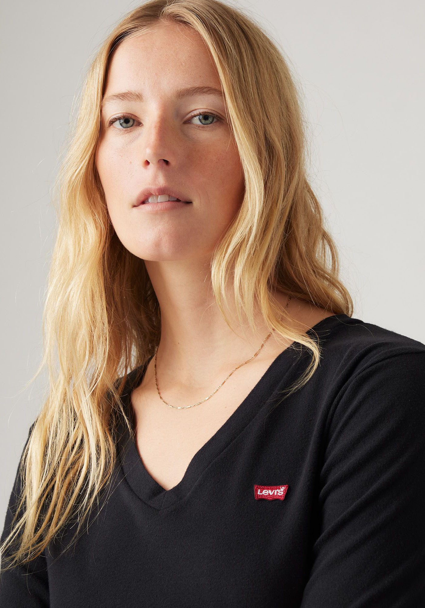 Levi's® Shirt met lange mouwen ESSENTIAL HM LS VNECK