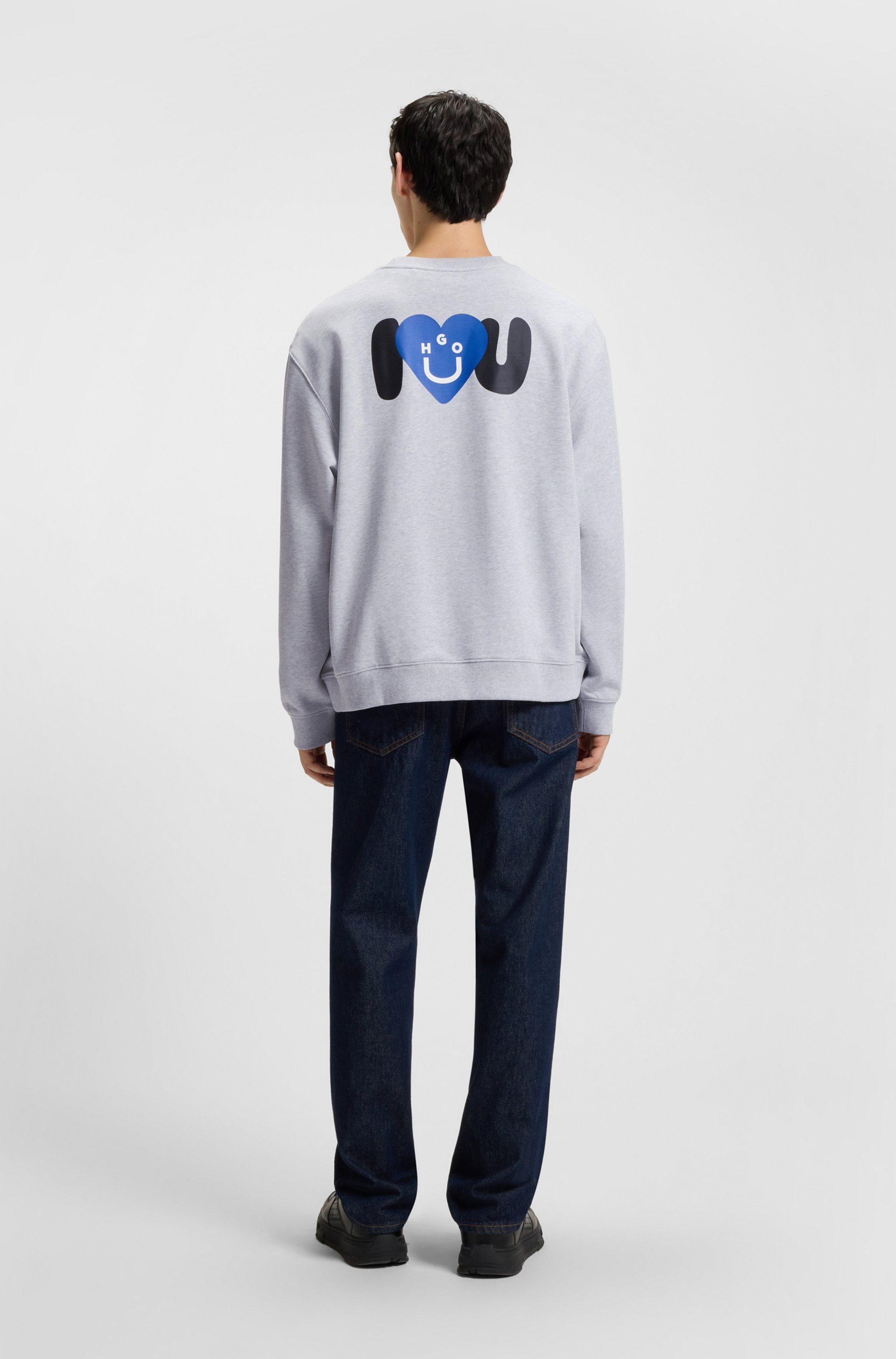 HUGO Blue Sweatshirt Oversized crew