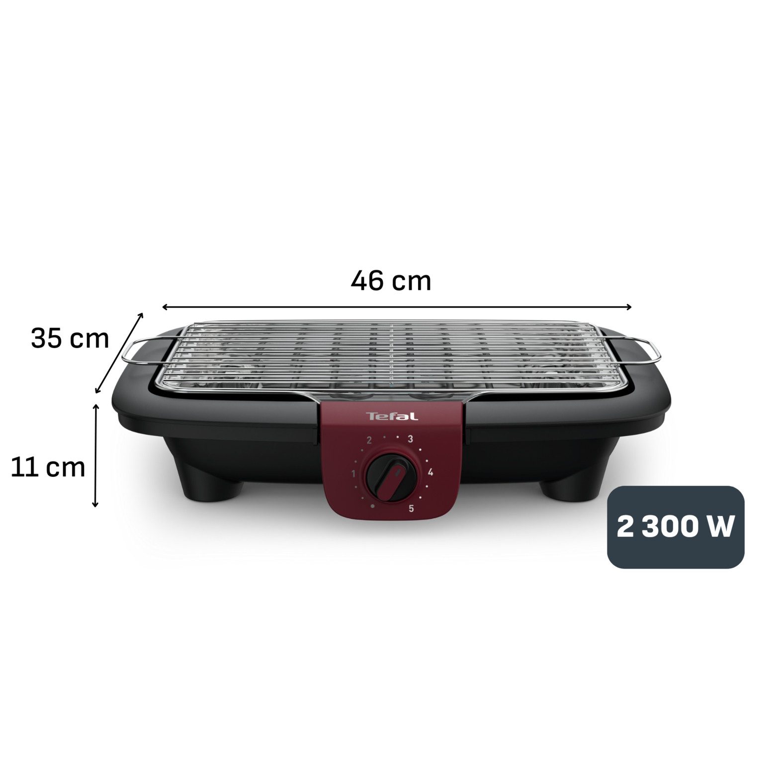 Tefal Tafelgrill EasyGrill Adjust, met water vulbare lekbak tegen rook en geuren