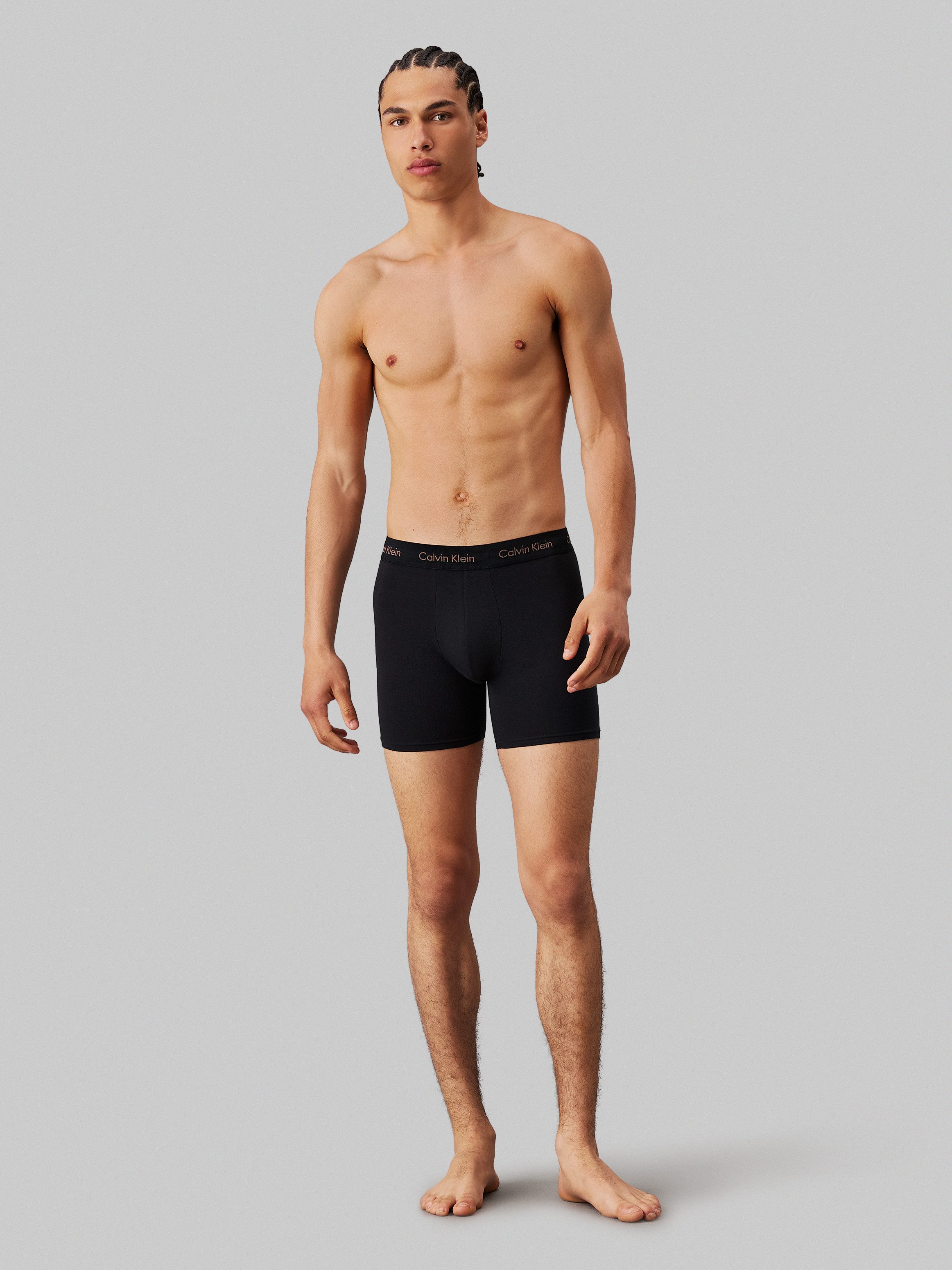 Calvin Klein Boxershort CK lange boxer met langere pijpen (set 3 stuks)