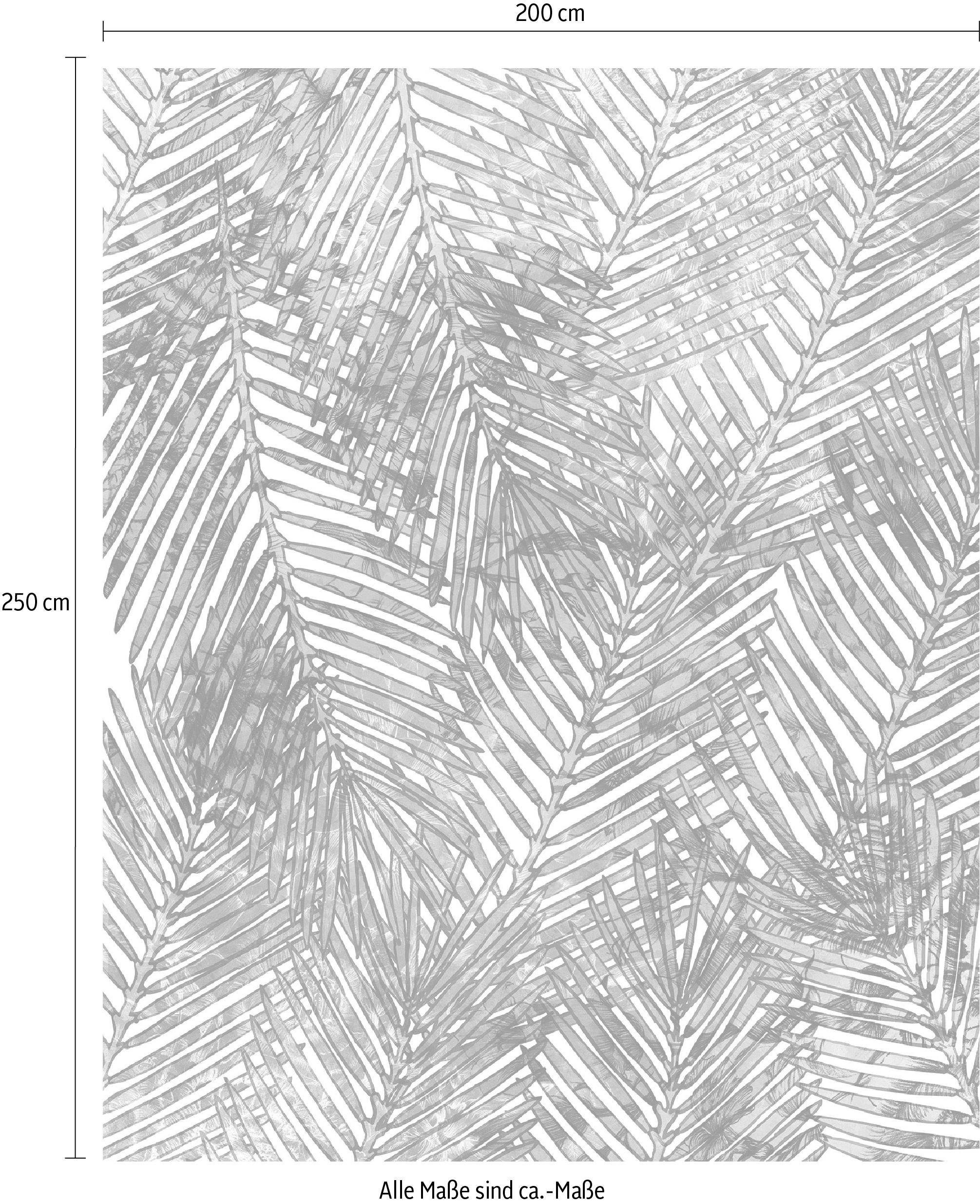 Komar Vliesbehang Digitale print vlies - Palm Canopy - Afmeting 200 x 250 cm (1 stuk)
