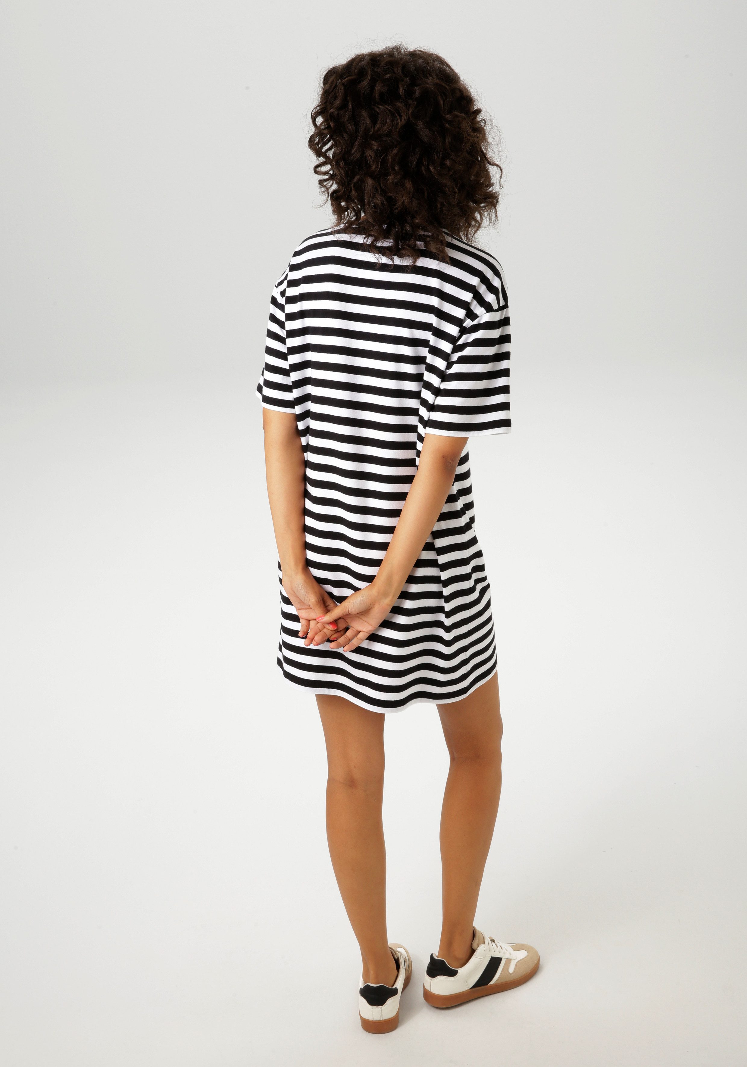 Aniston CASUAL Zomerjurk met streepdessin nieuwe collectie