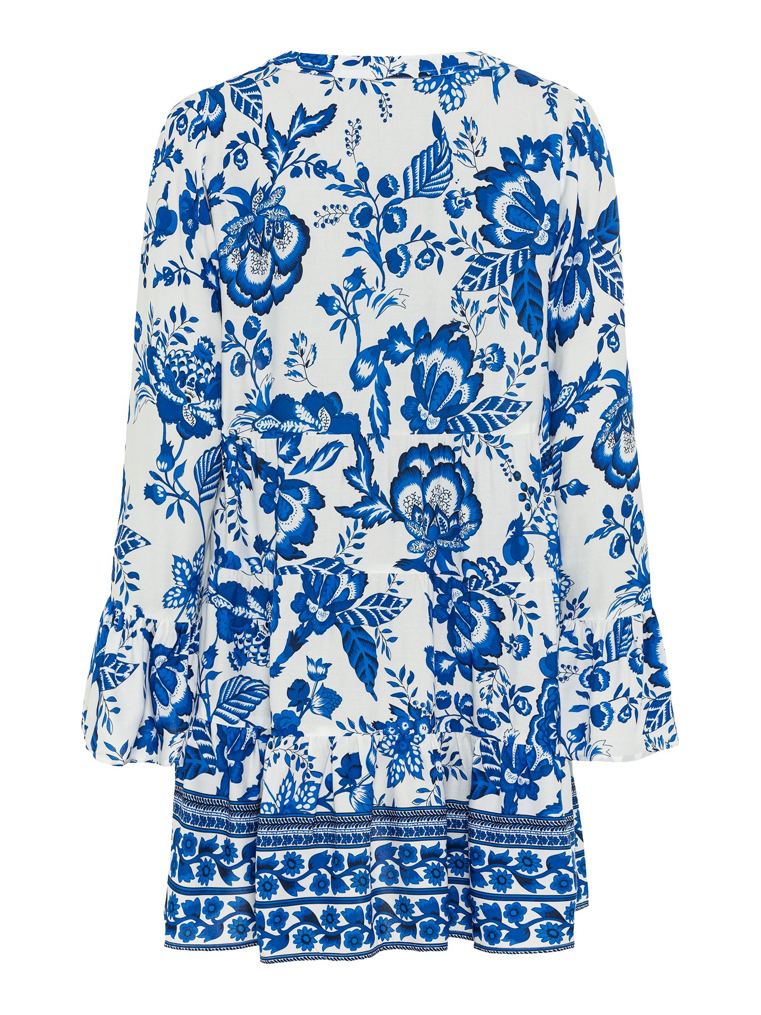 Lascana Lange blouse met kanten inzetstukken, tuniek, blousejurk, strandkleding