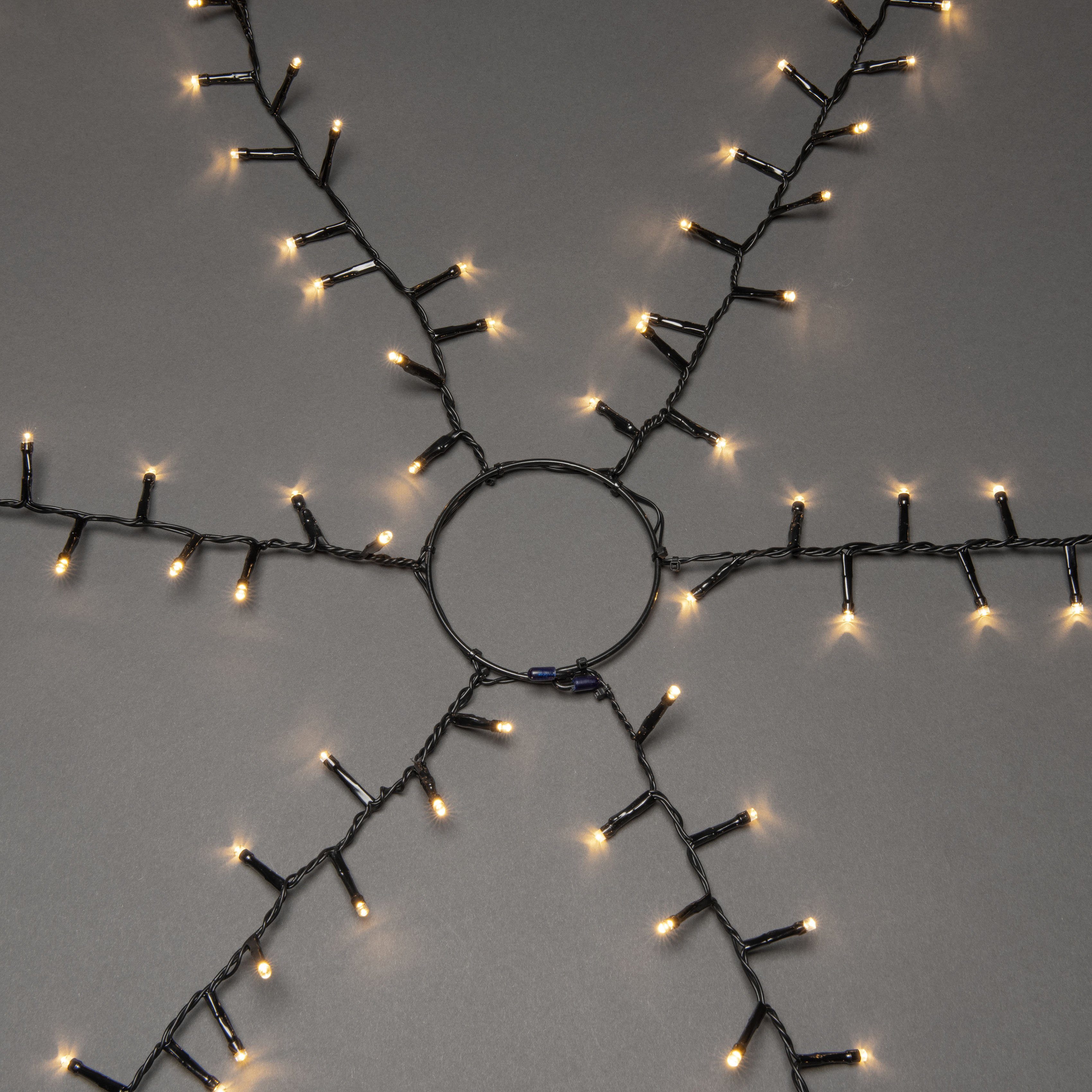 KONSTSMIDE Led-boomverlichting Micro-led Compactlights lichtsnoer met ring, 6 strengen à 110 dioden (1 stuk)
