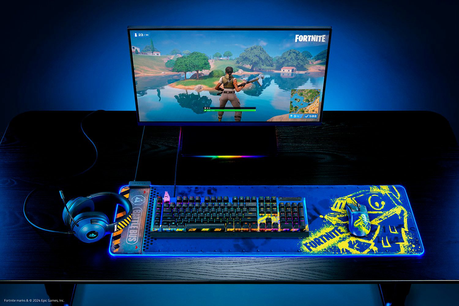 RAZER Gaming-headset Kraken V3 X - Fortnite Edition