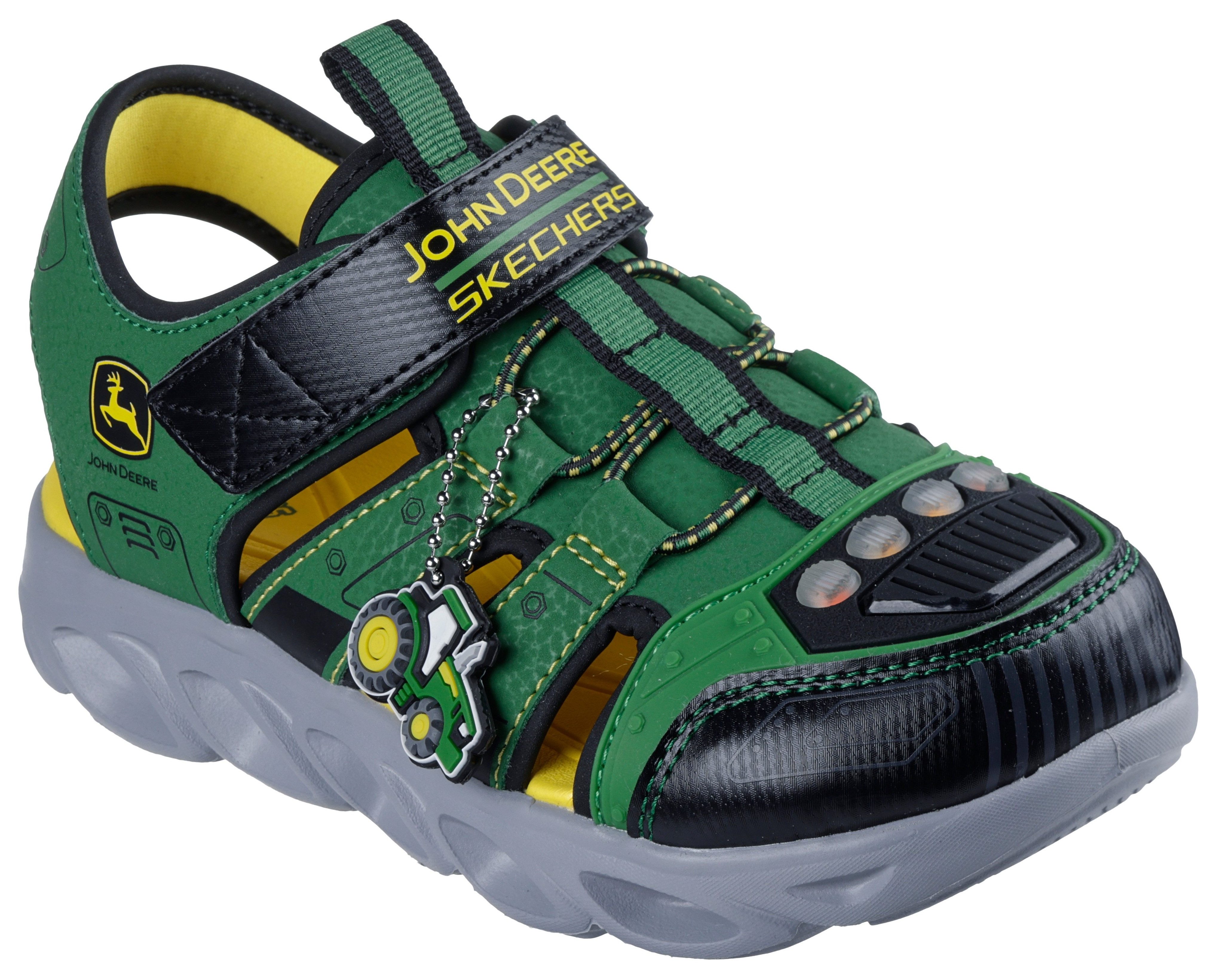 Skechers Sandalen HYPNO-SPLASH JOHN DEERE , klittenbandschoen in john deere ontwerp, maat sjabloon om te downloaden jongens sandalen maat 35 groen