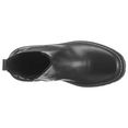 gabor chelsea-boots met contrast-doorstiknaad zwart