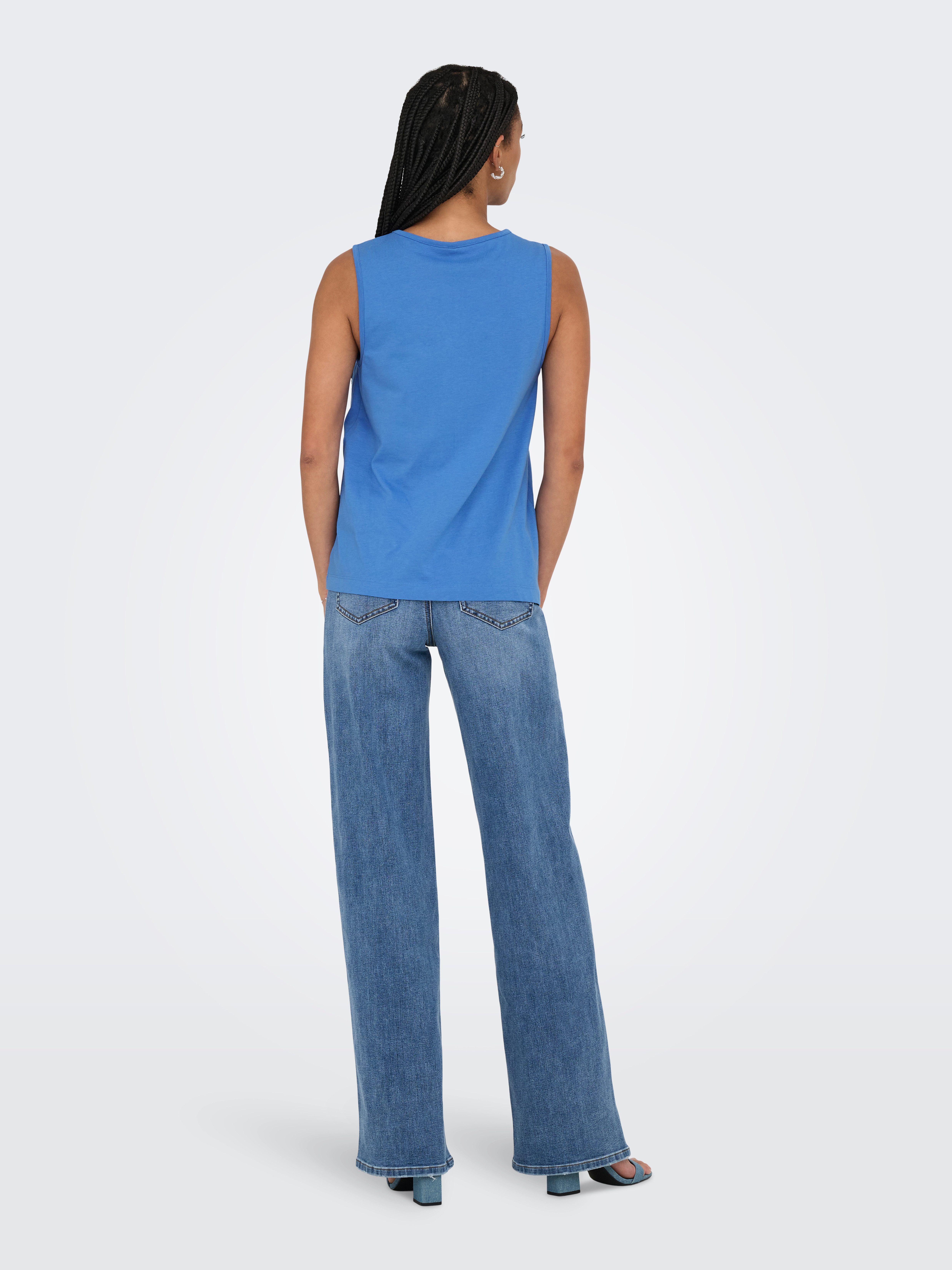 Only Kanten top ONLSHARON S/L O-NECK TOP JRS