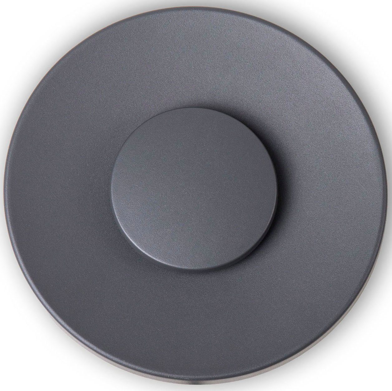 Paco Home Wandlamp Aurora LED binnen- en buiten 3000K terras rond IP54 gang aluminium plafondlampen zwart