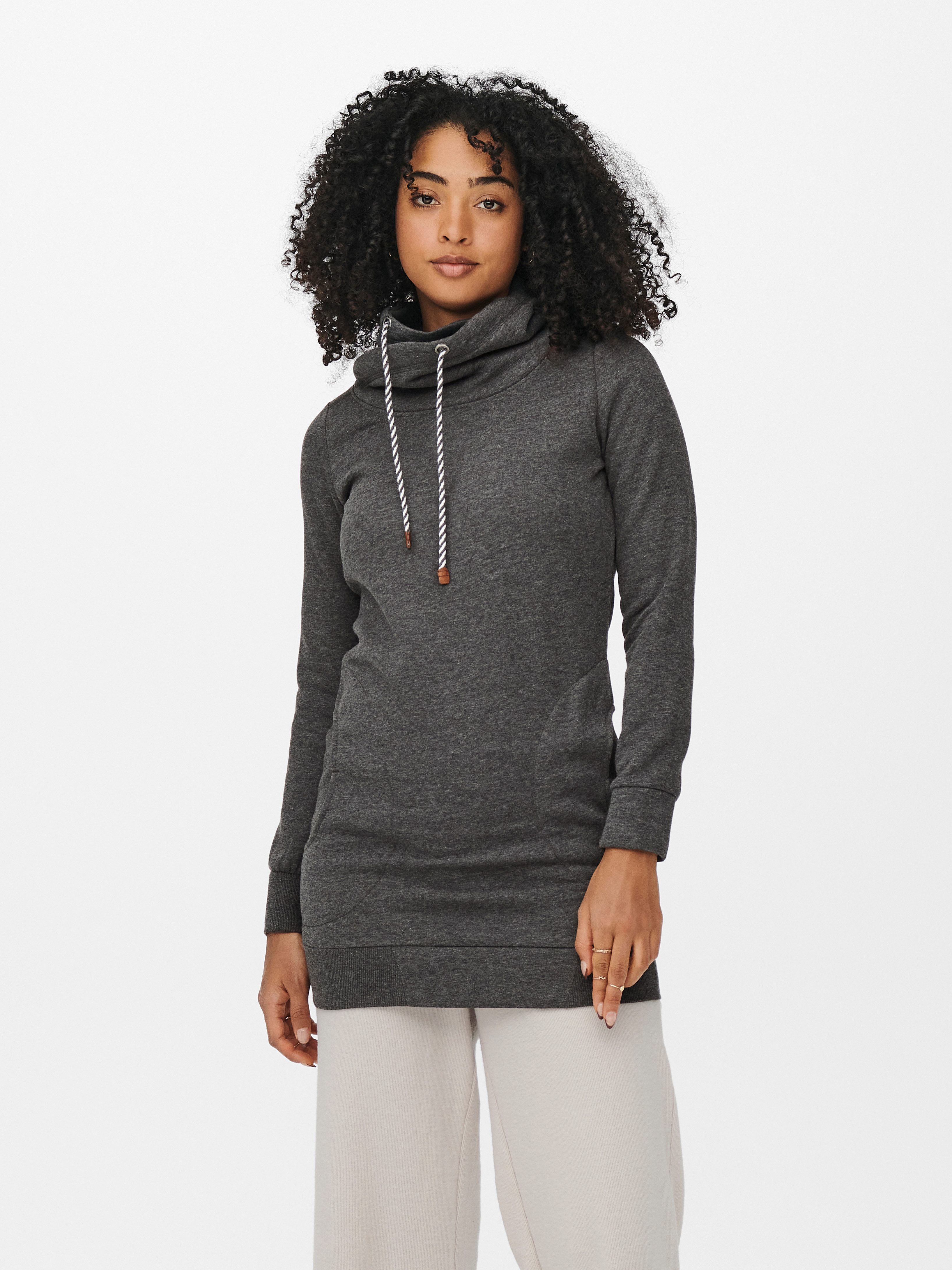 Only Sweatshirt ONLBETTE L/S LONG HIGH NECK SWT