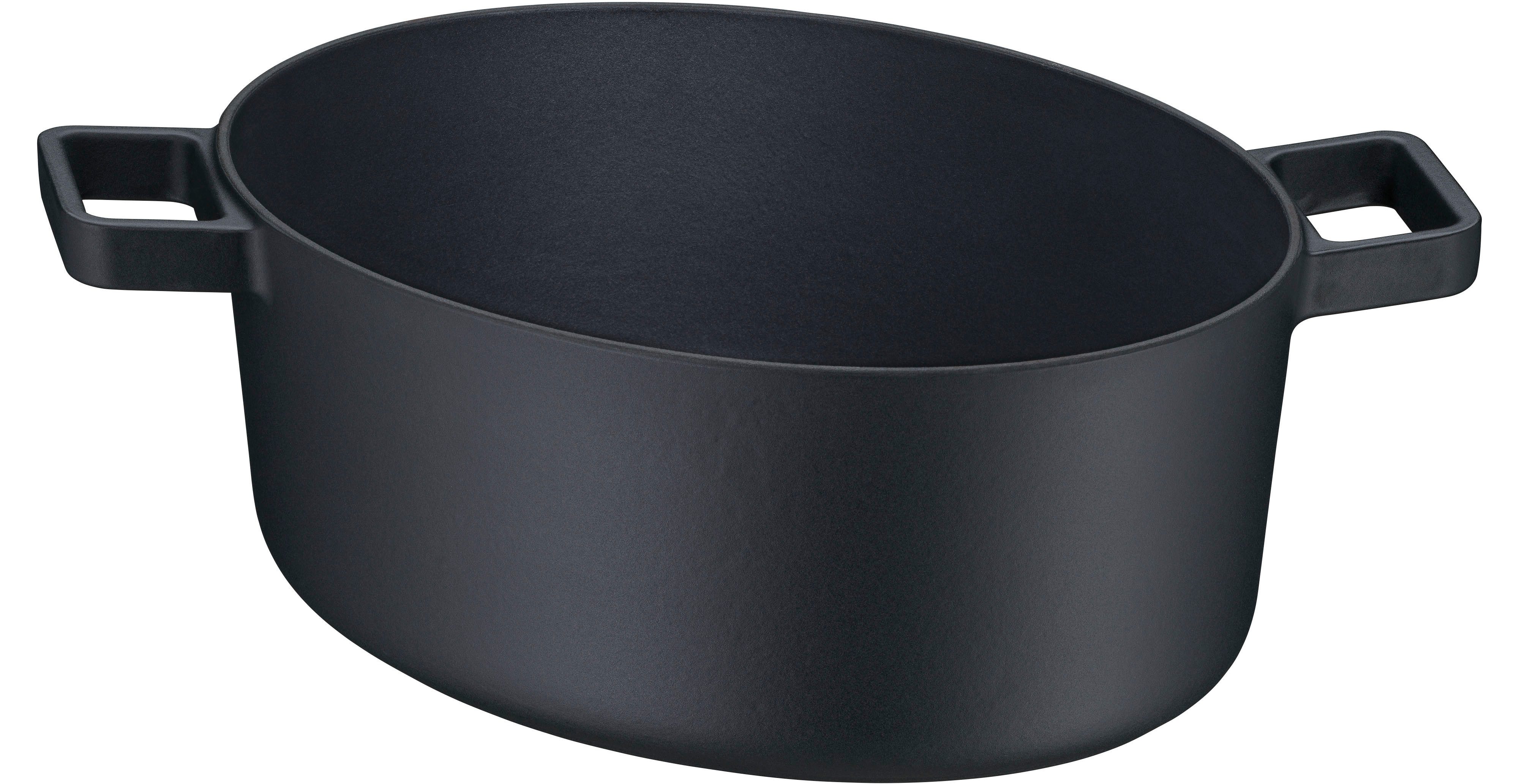 WMF Braadpan Flavour 8,6 liter, gietijzeren kookgerei, deksel met condensatienoppen