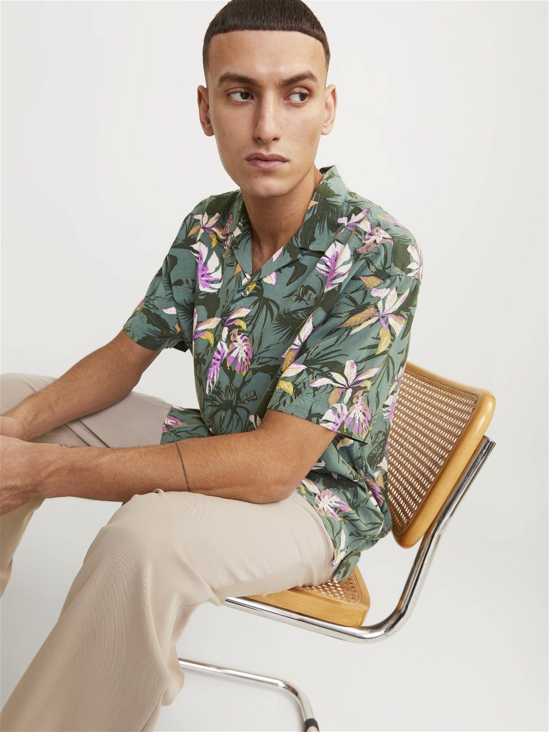 Jack & Jones Hawaï-overhemd JORLUKE TAMPA AOP SHIRT SS SN