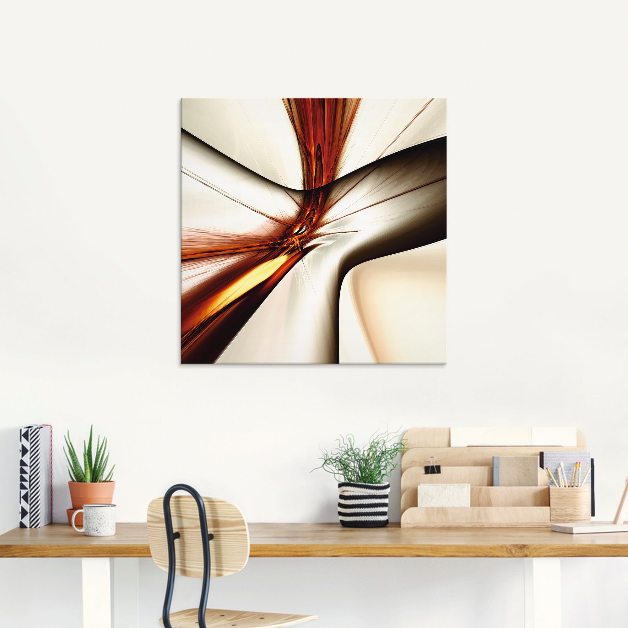 Artland Print op glas Abstract modern in verschillende maten