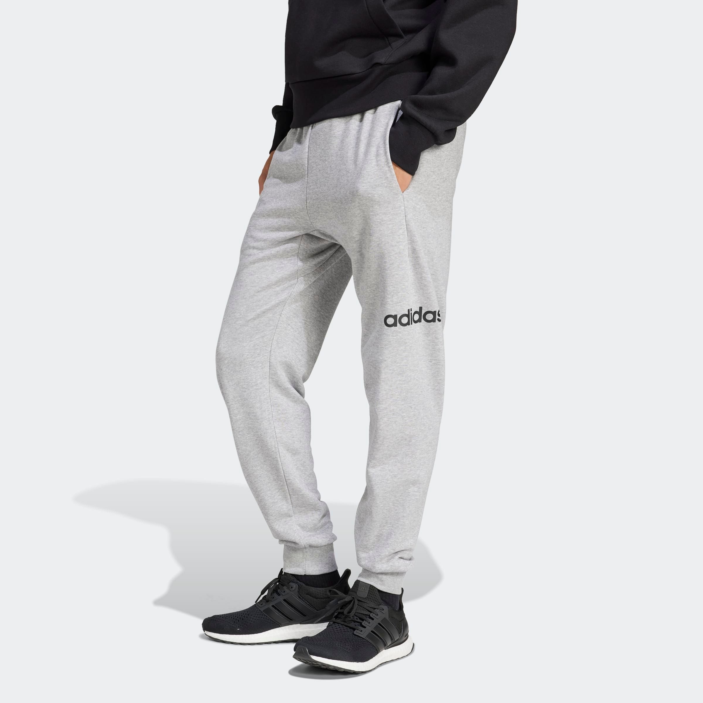 adidas Sportswear Sportbroek M LIN FT PT van zacht french terry materiaal (1-delig)