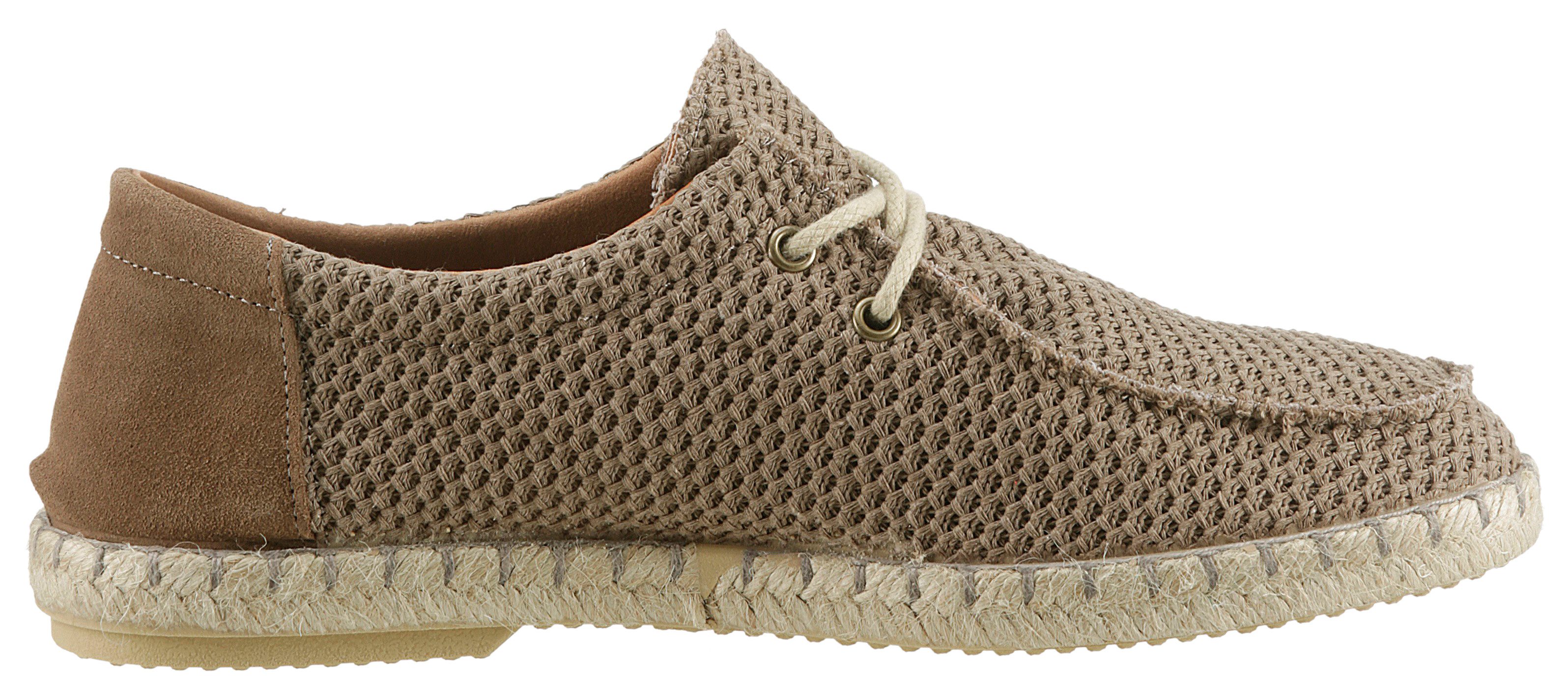 VERBENAS Bootschoenen TRUMAN BUZZBEE , espadrilles, zomerschoen, veterschoen met jute rand