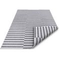 gala vloerkleed serra road platweefsel, tweezijdig te gebruiken kleed, geschikt voor binnen en buiten, sisal-look grijs