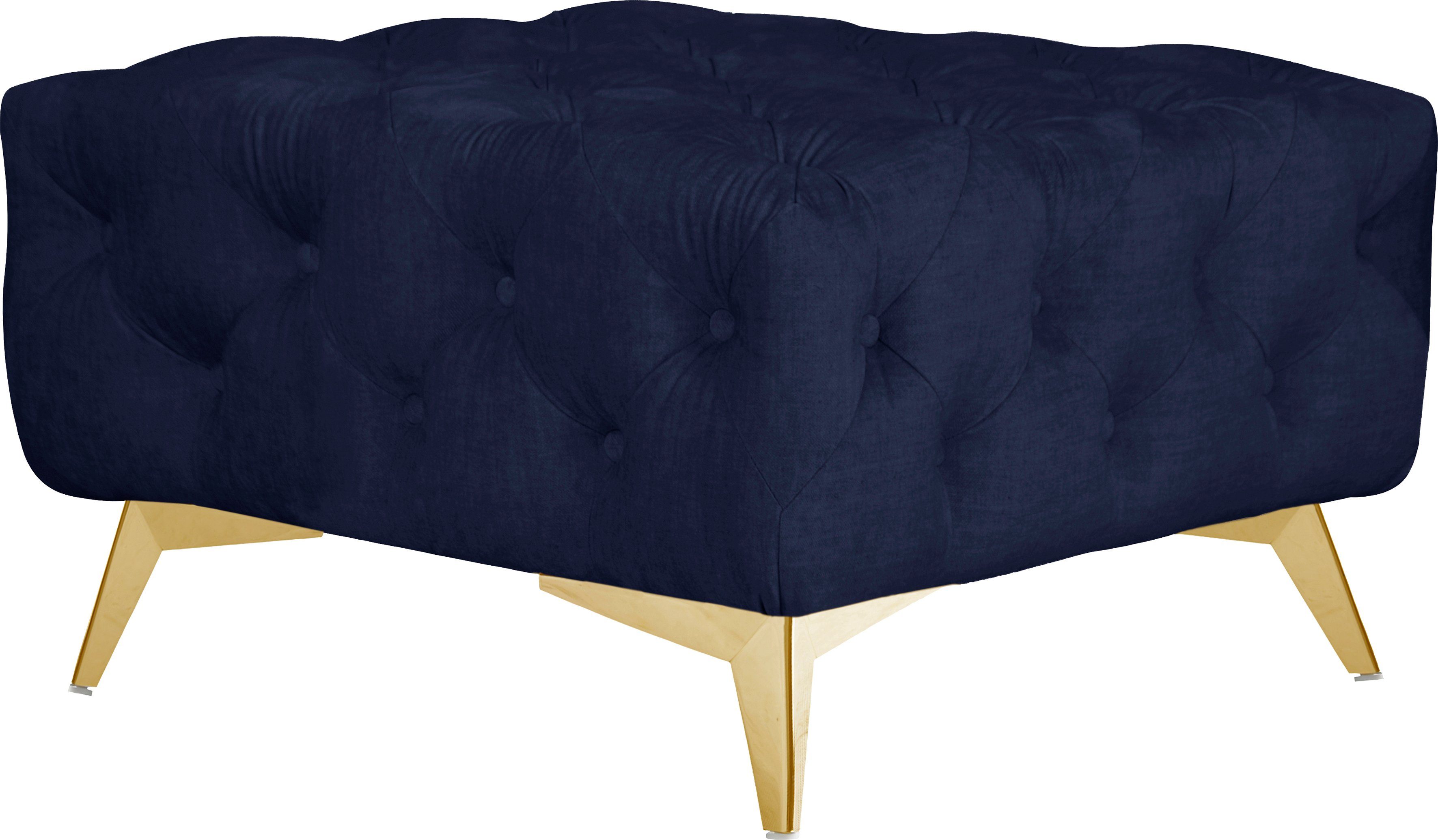 Leonique Hocker Glynis luxueuze capitonnage, moderne chesterfield look, kleur van de poten ter keuze