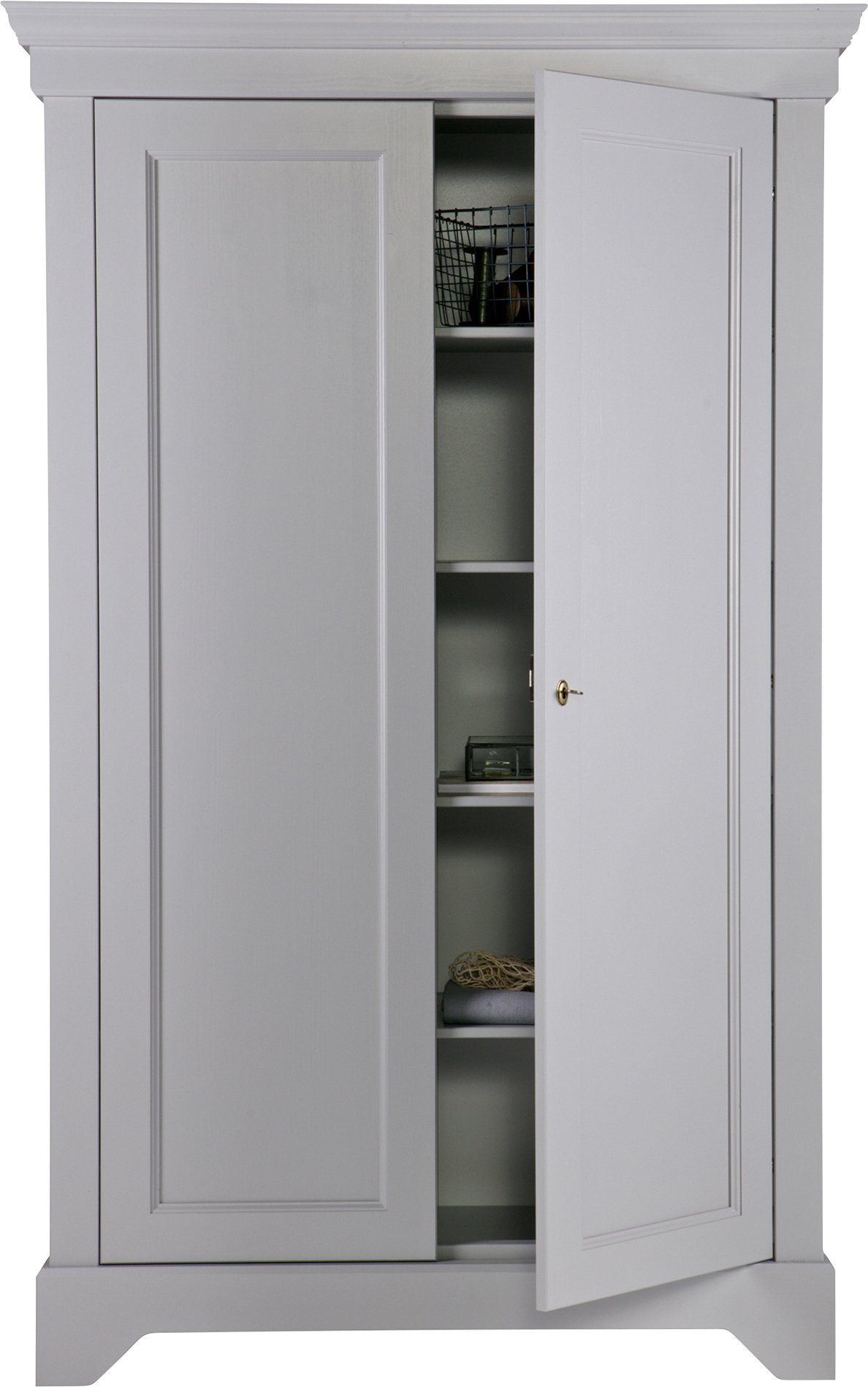 WOOOD Kledingkast Isabel met 4 vakken, h 191 cm x b 118 cm
