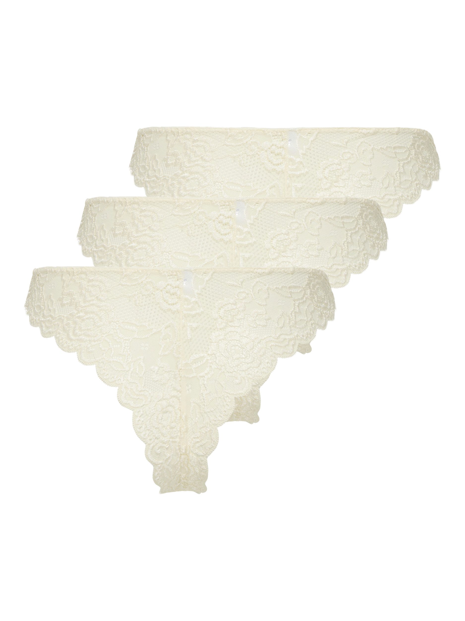 Only Brazilian slip ONLCHLOE LACE BRAZIL 3-PACK NOOS ACC (set, 3 stuks)