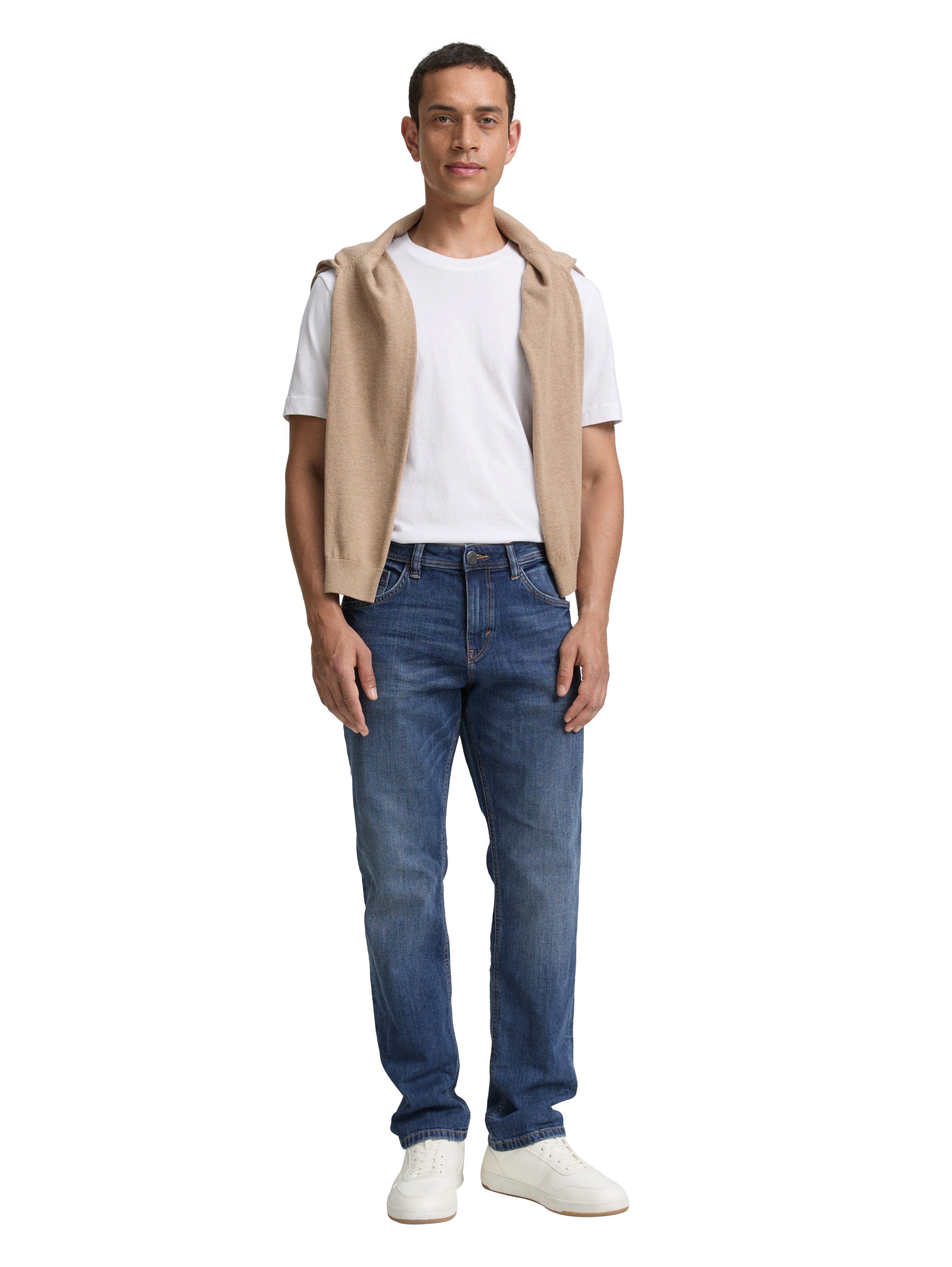 Tom Tailor 5-pocket jeans Marvin met kleine logoprint