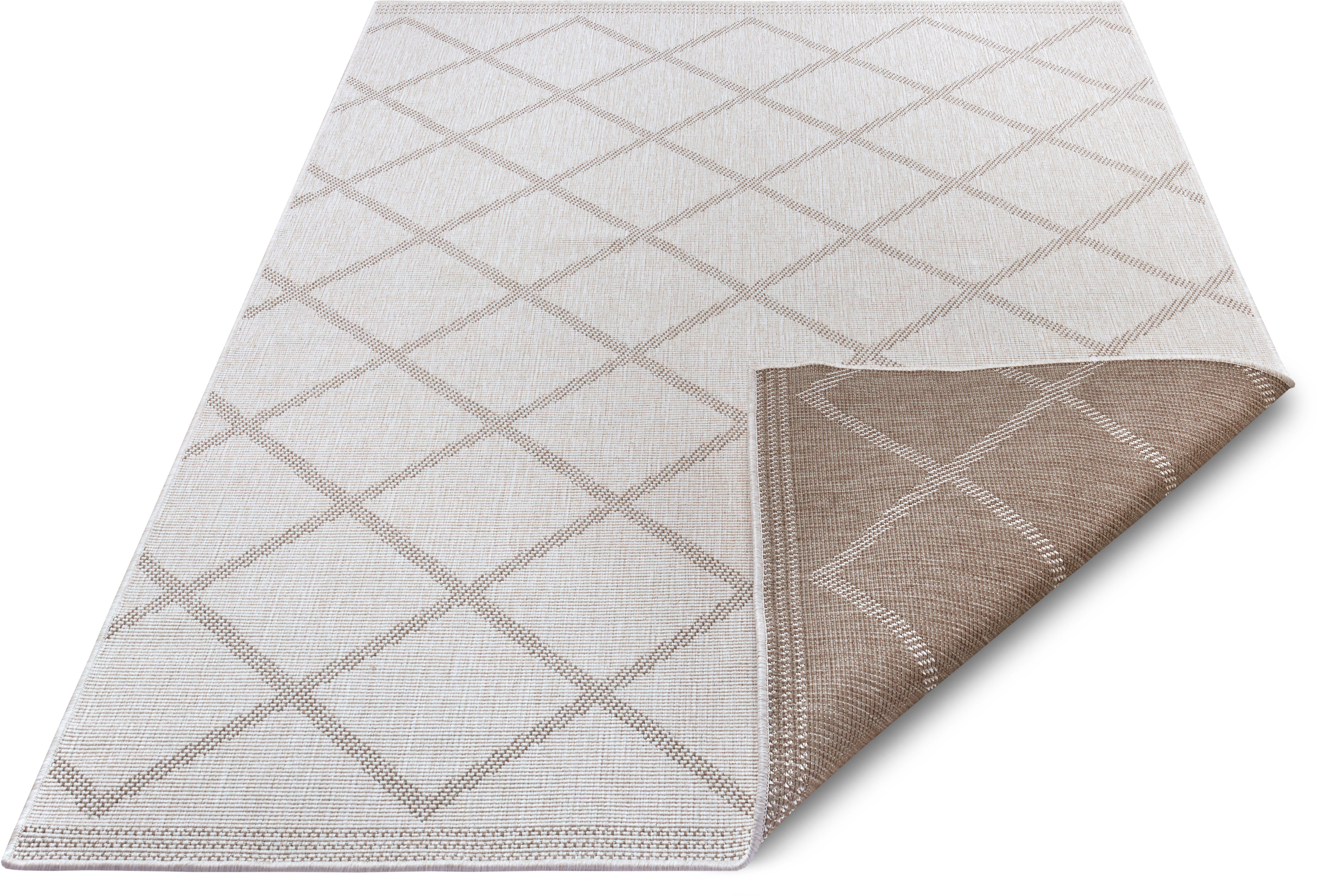 NORTHRUGS Vloerkleed Corsica tweezijdig te gebruiken kleed Binnen- en buitengebruik, weerbestendig, balkon, loper, woonkamer, waterbestendig