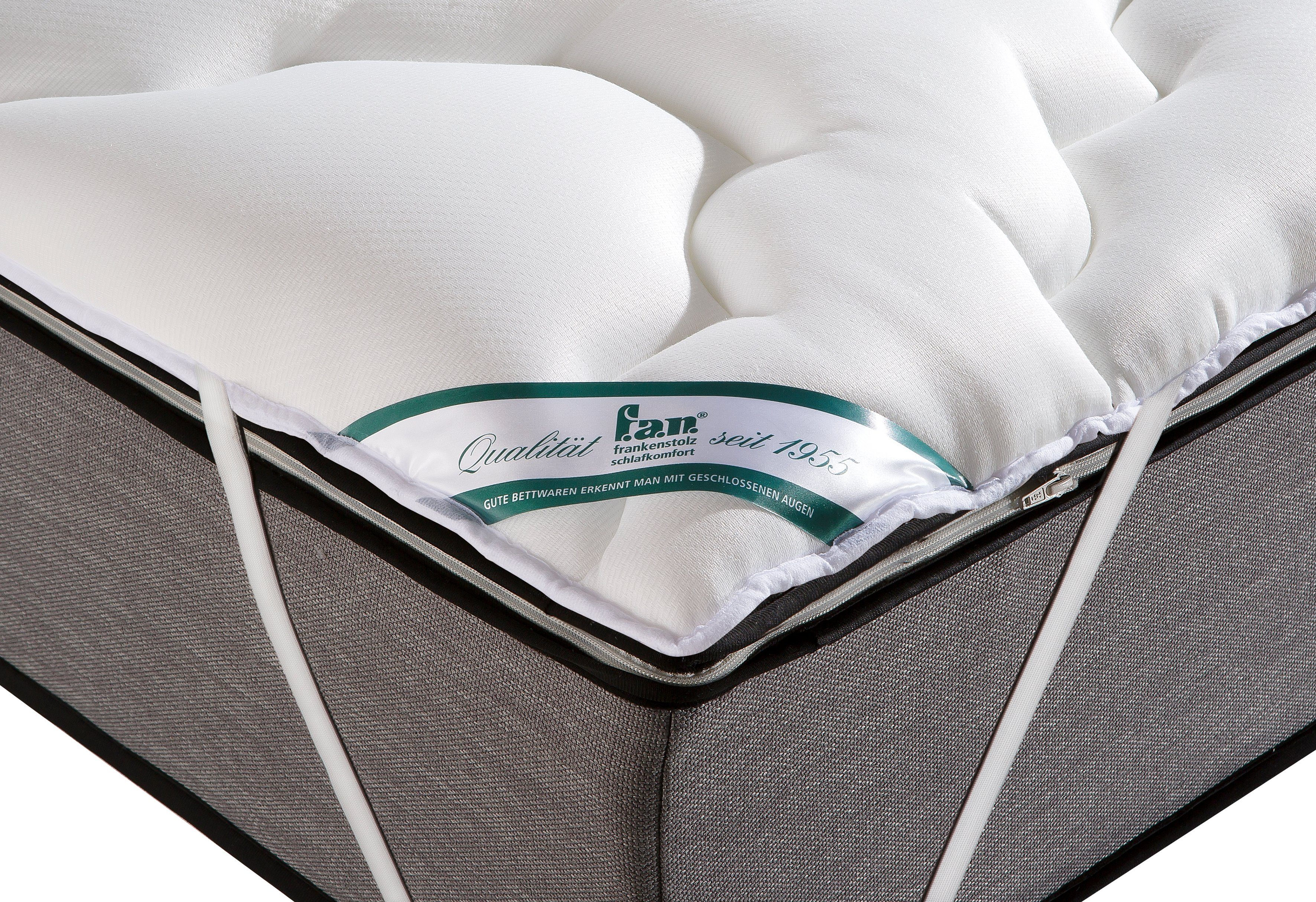 f.a.n. Frankenstolz Matrasdek Boxspring, boxspring matras topper Hoes voor matrassen in 80x200, 180x200, 200x200 en verdere maten