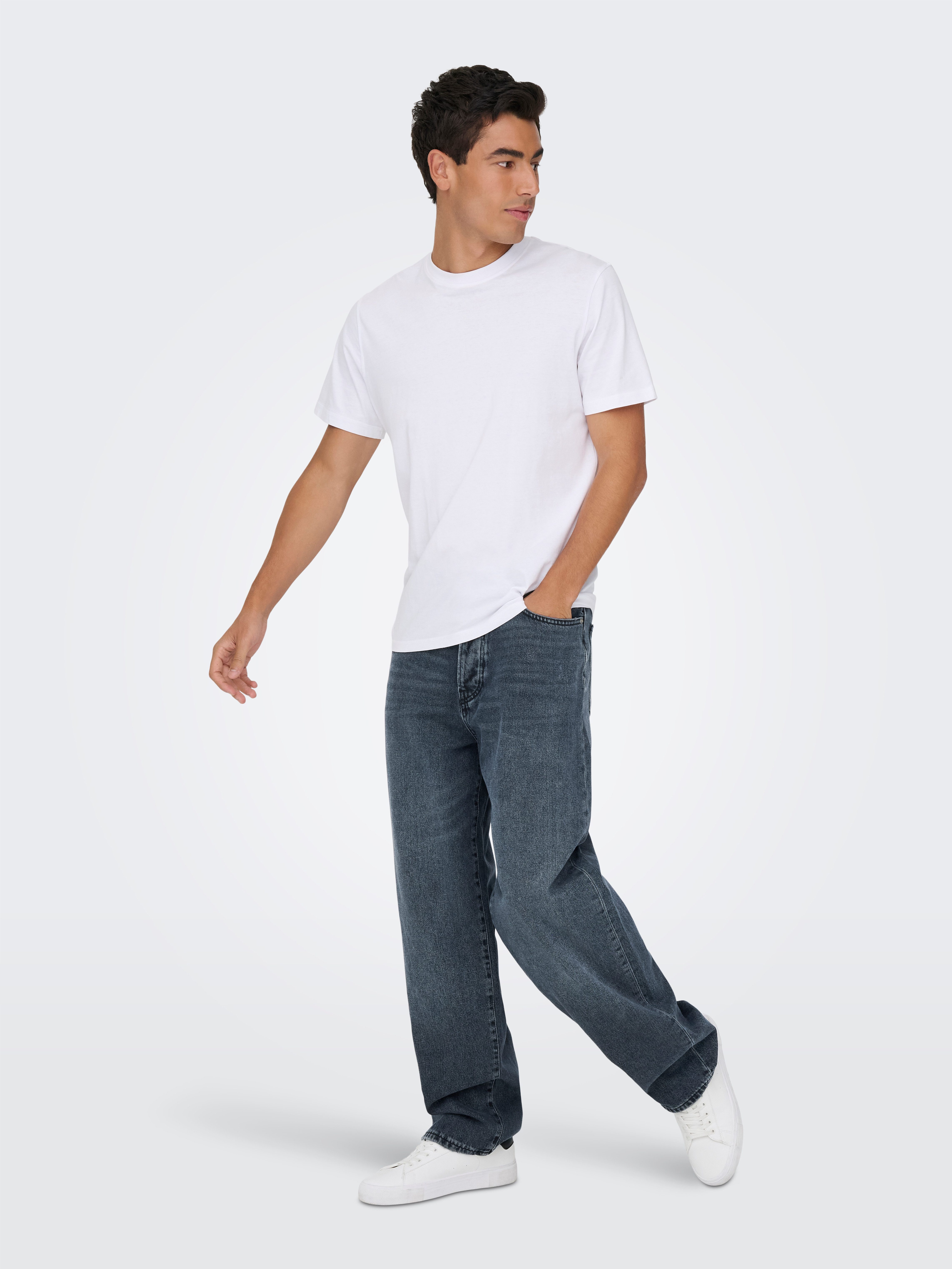 ONLY & SONS Loose fit jeans ONSFADE LOOSE WB 6778 A14 DNM NOOS